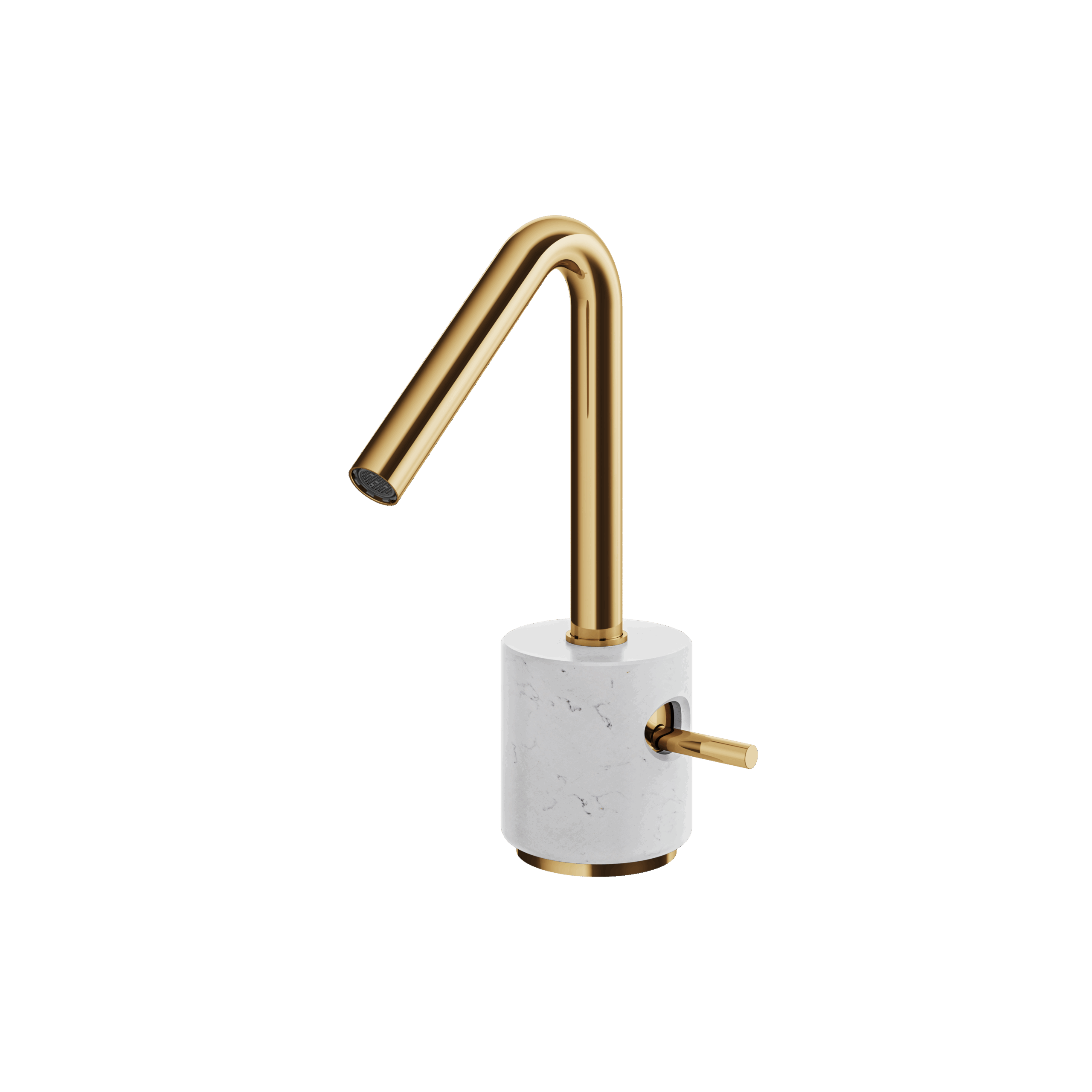 Aquabrass Marmo Single Hole Lavatory Faucet - Carrara by Aquabrass