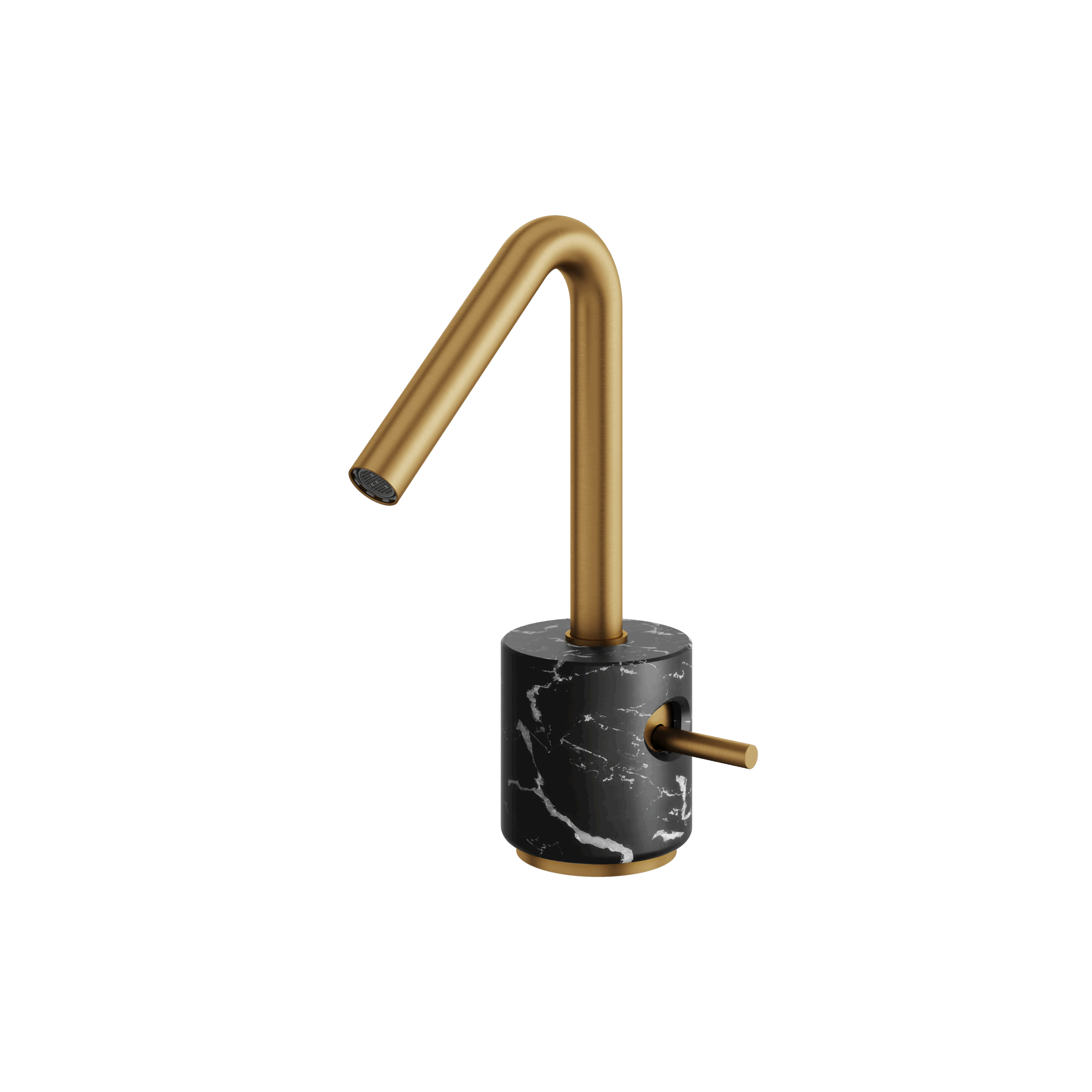 Aquabrass Marmo Single Hole Lavatory Faucet - Marquina by Aquabrass