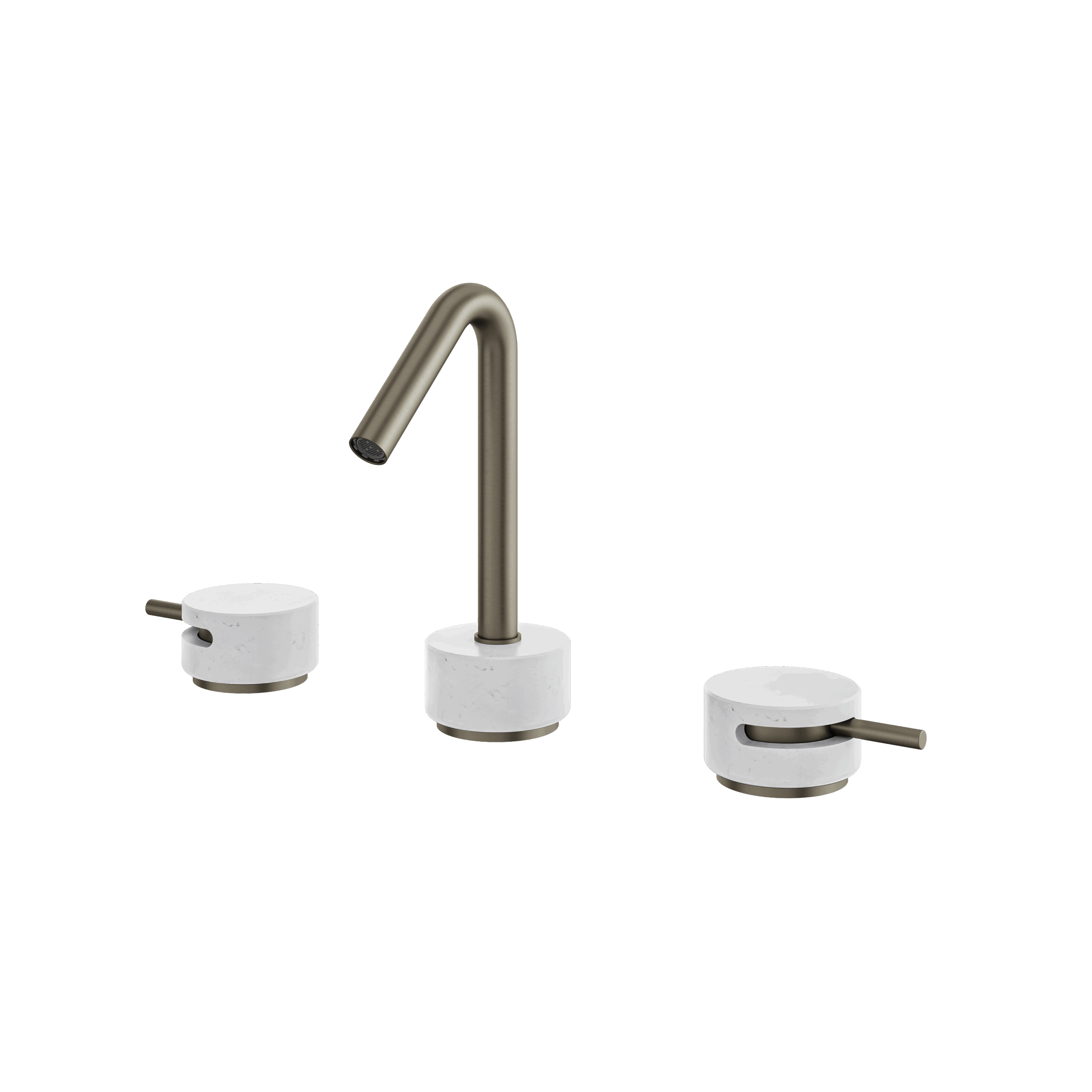 Aquabrass Marmo 8" cc Lavatory Faucet - Carrara by Aquabrass