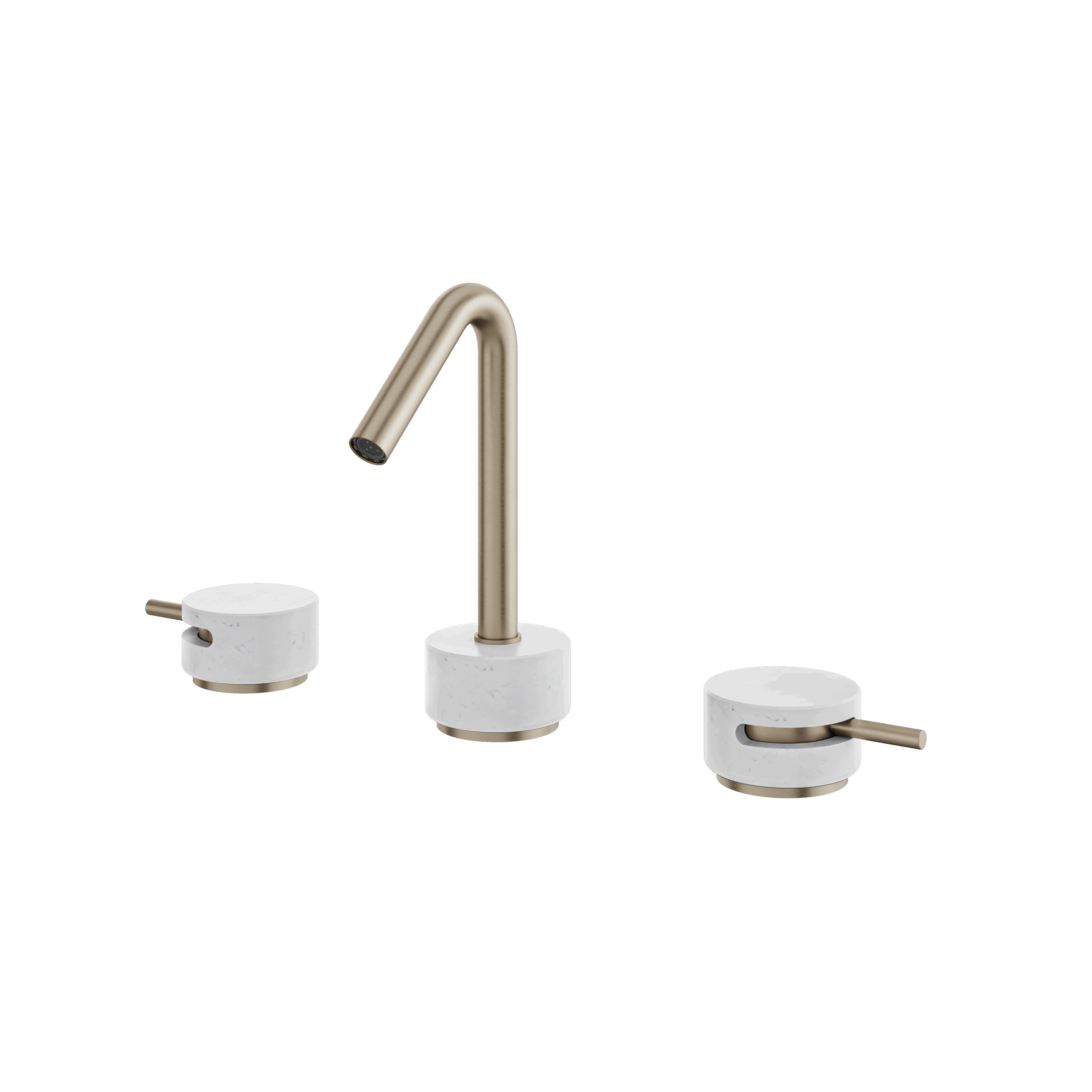 Aquabrass Marmo 8" cc Lavatory Faucet - Carrara by Aquabrass