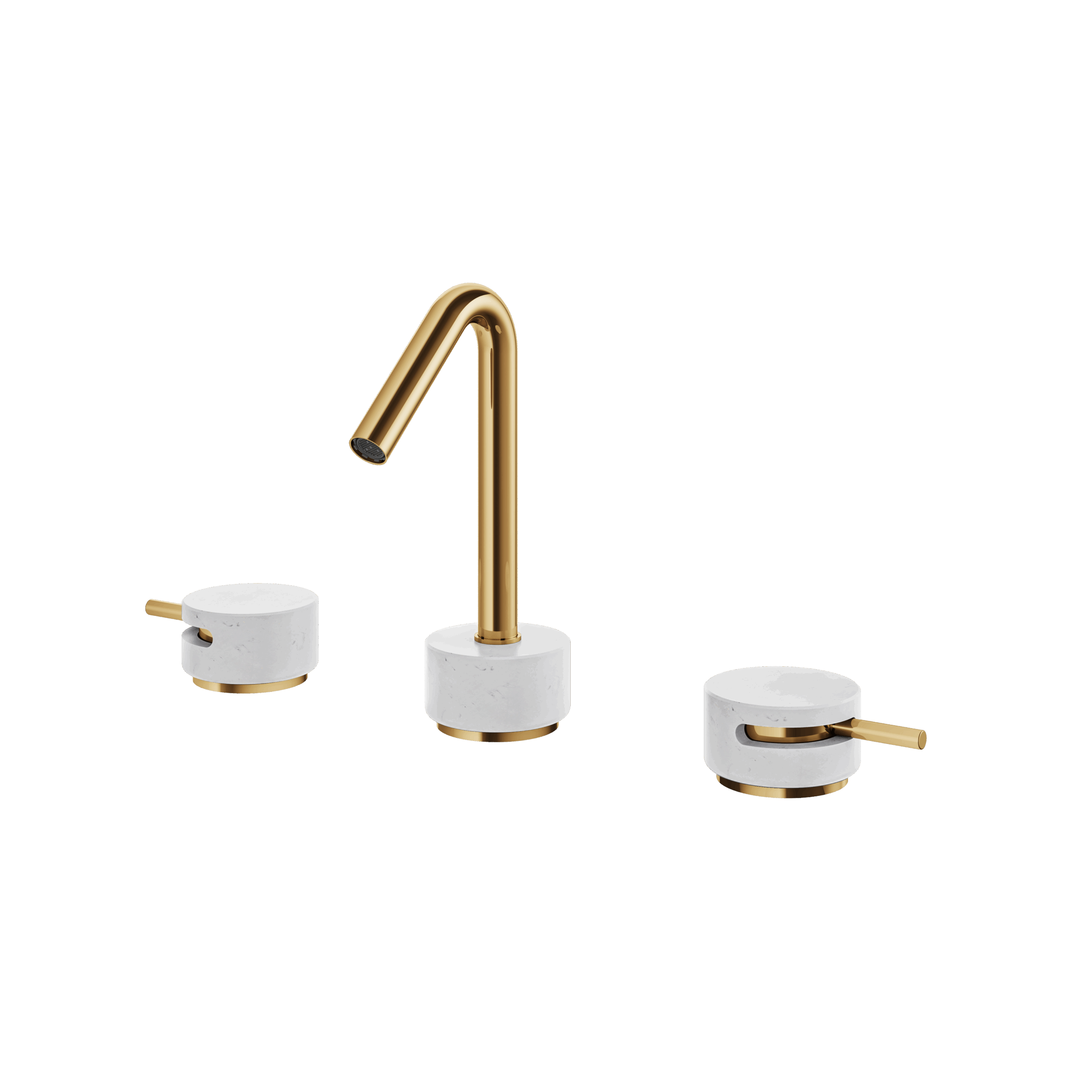 Aquabrass Marmo 8" cc Lavatory Faucet - Carrara by Aquabrass