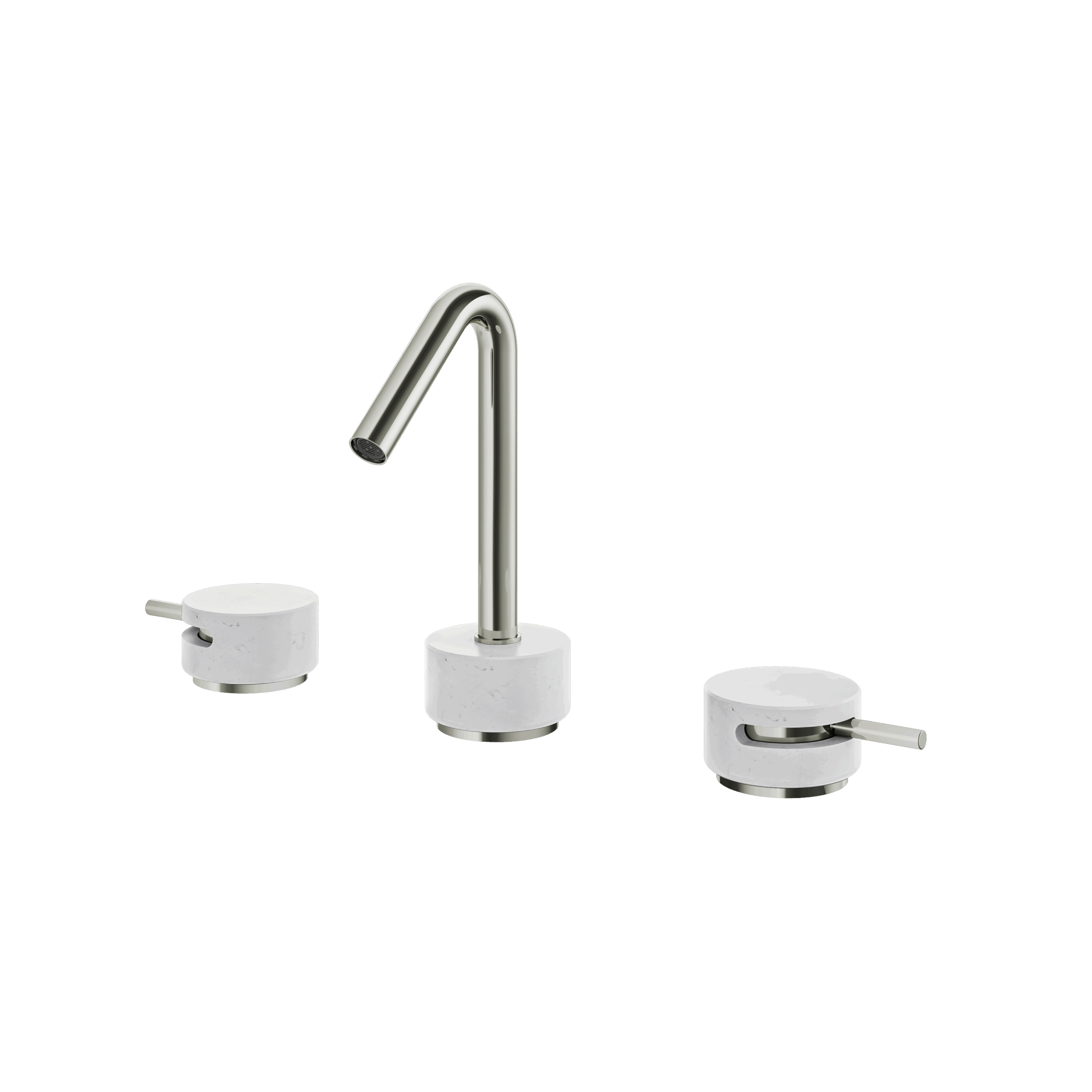 Aquabrass Marmo 8" cc Lavatory Faucet - Carrara by Aquabrass