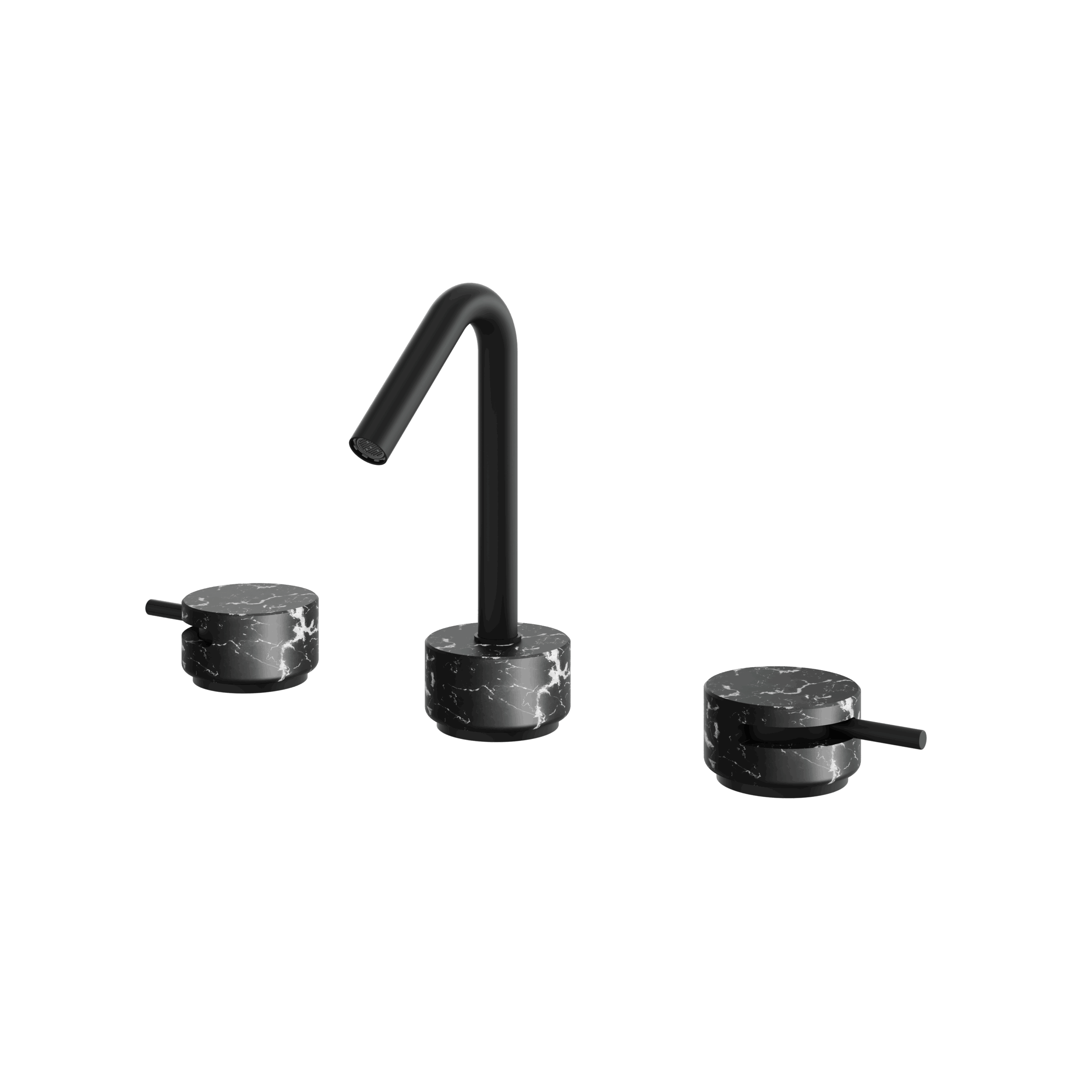 Aquabrass Marmo 8" cc Lavatory Faucet - Marquina by Aquabrass
