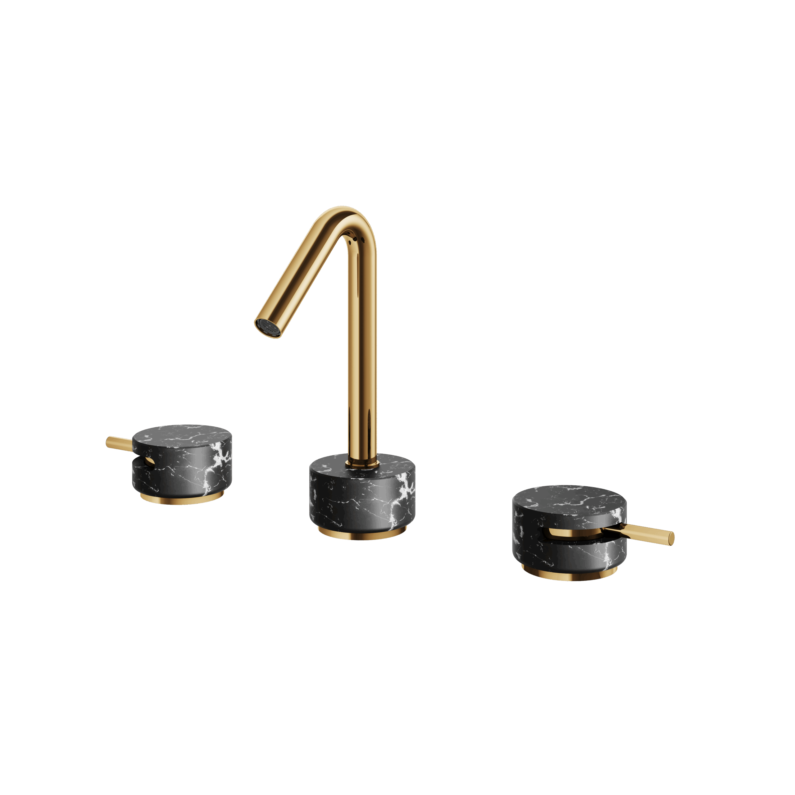 Aquabrass Marmo 8" cc Lavatory Faucet - Marquina by Aquabrass