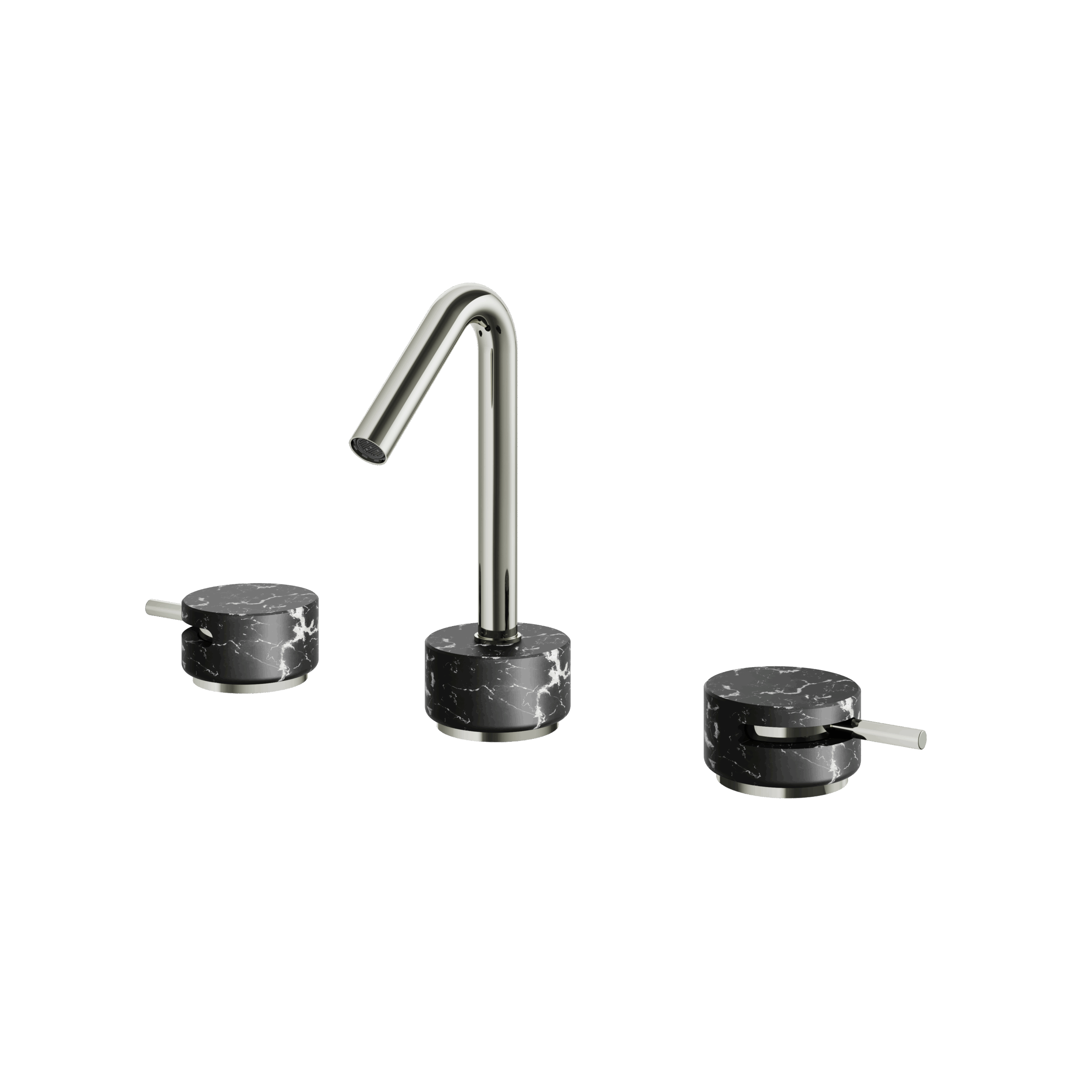 Aquabrass Marmo 8" cc Lavatory Faucet - Marquina by Aquabrass