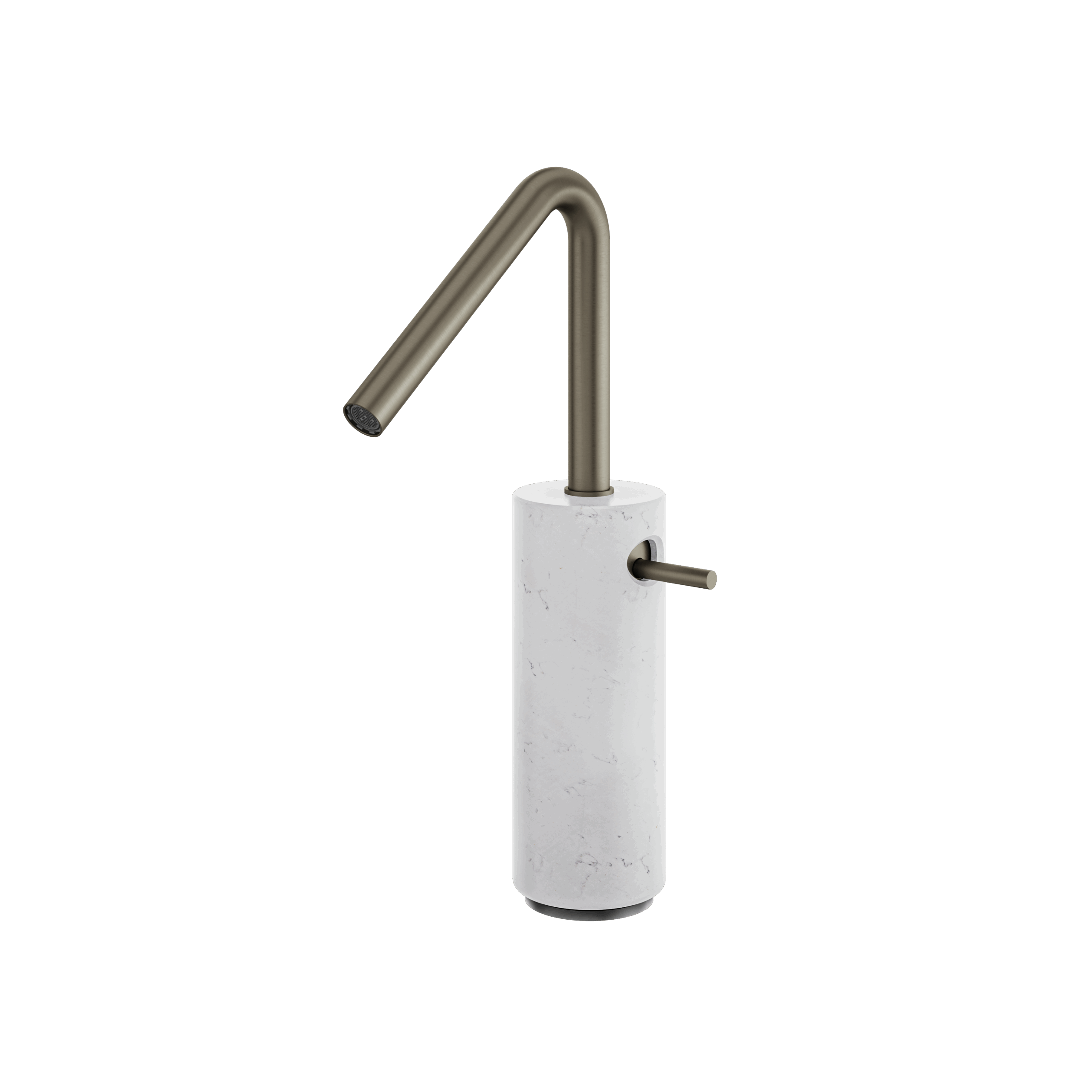 Aquabrass Marmo Tall Single Hole Lavatory Faucet - Carrara by Aquabrass