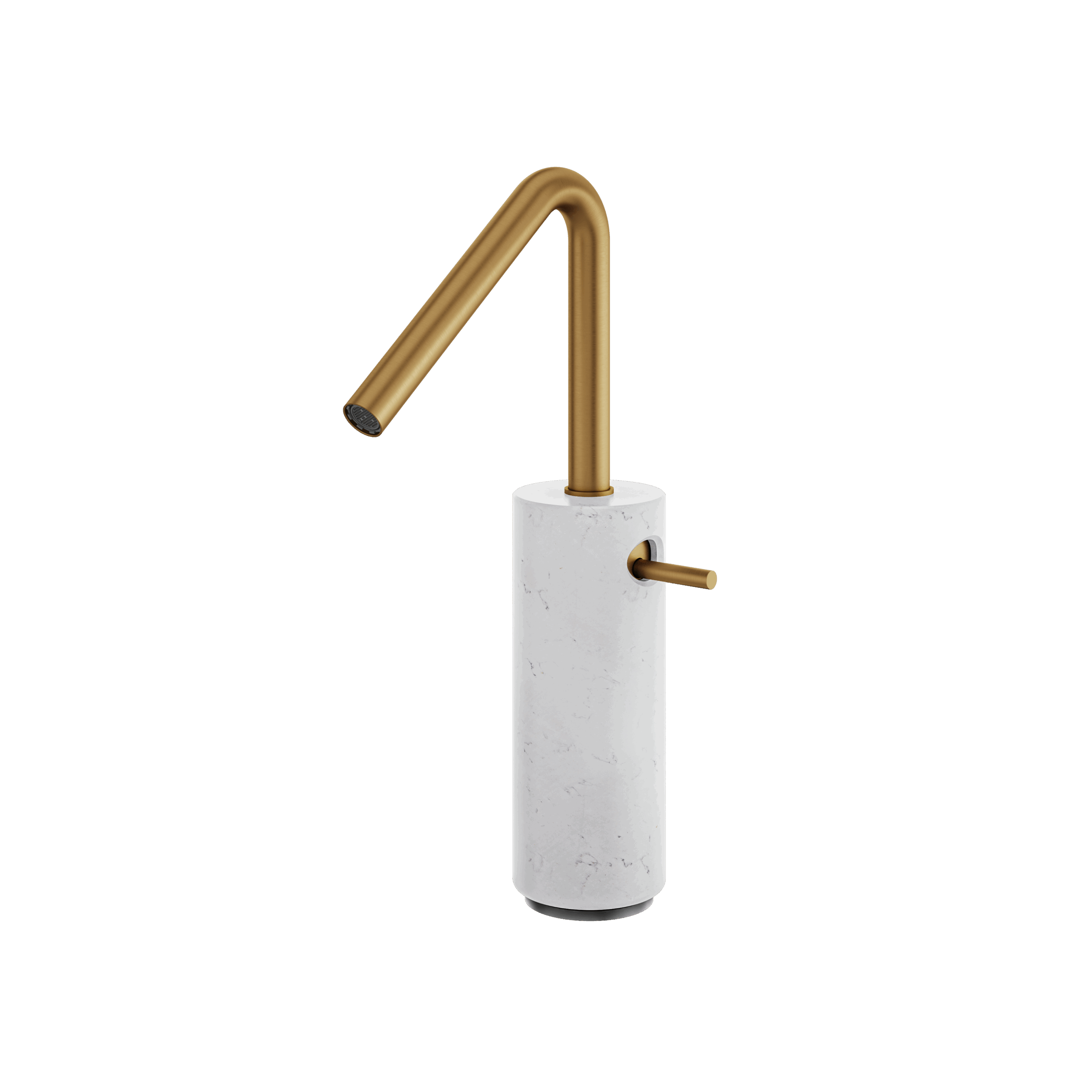 Aquabrass Marmo Tall Single Hole Lavatory Faucet - Carrara by Aquabrass