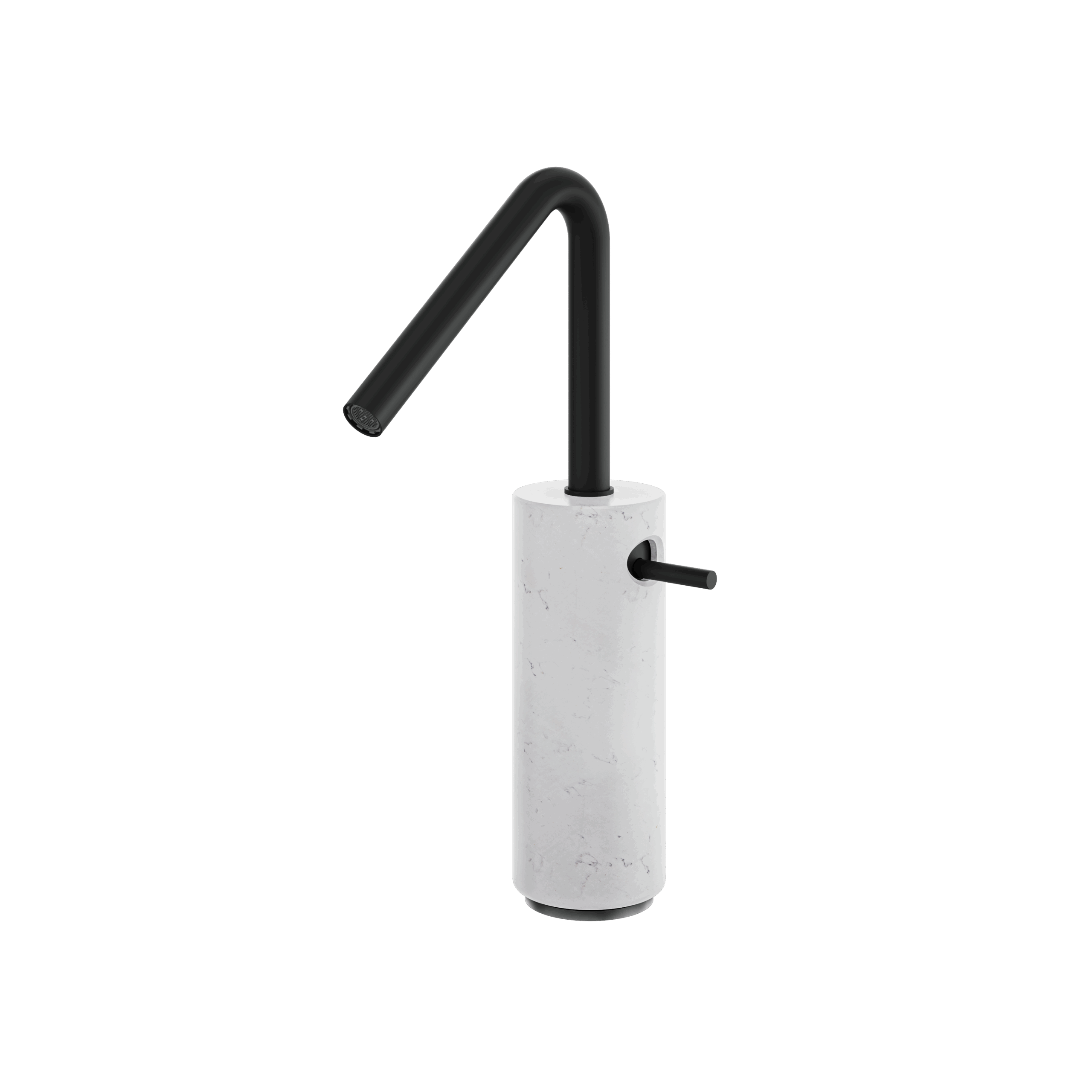 Aquabrass Marmo Tall Single Hole Lavatory Faucet - Carrara by Aquabrass