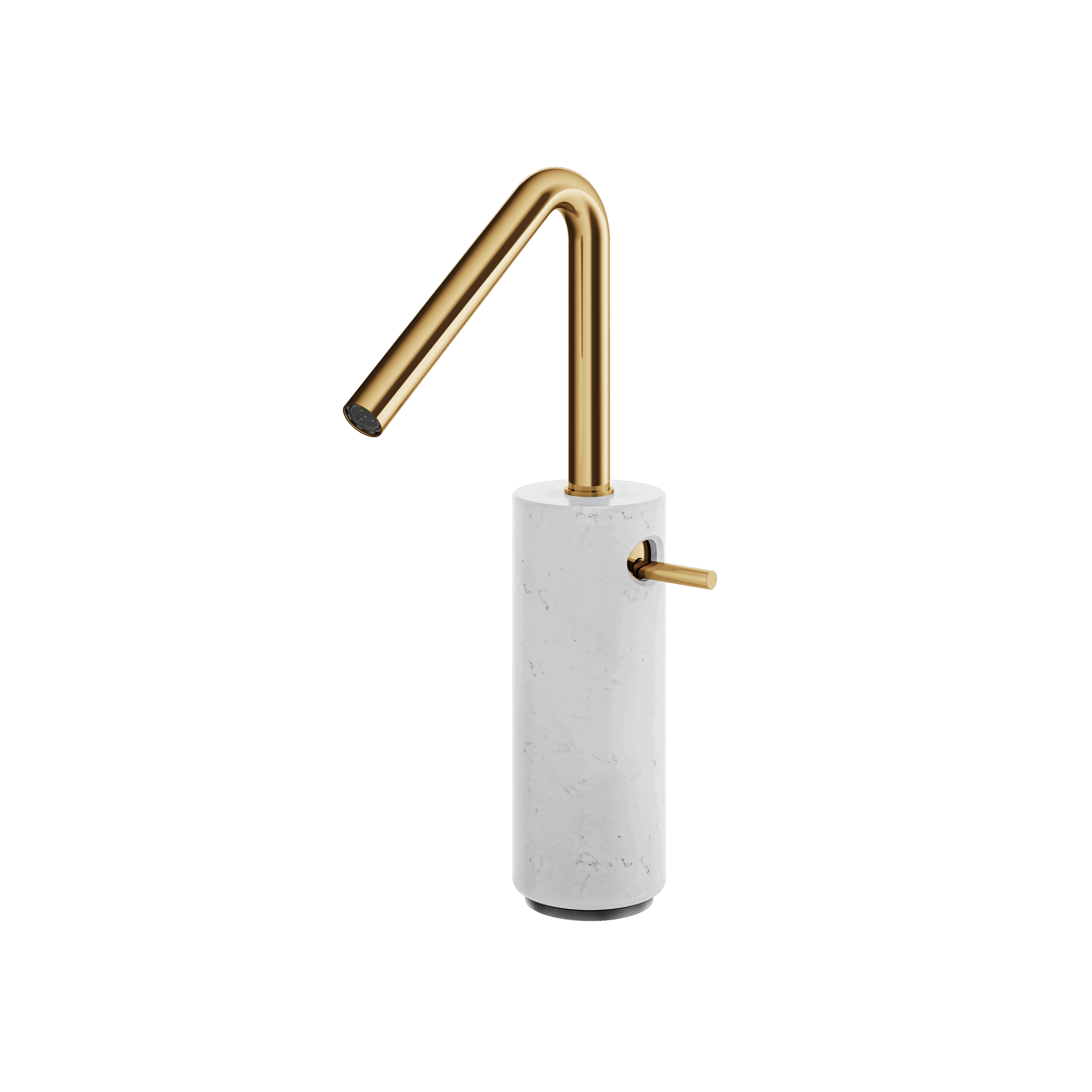 Aquabrass Marmo Tall Single Hole Lavatory Faucet - Carrara by Aquabrass