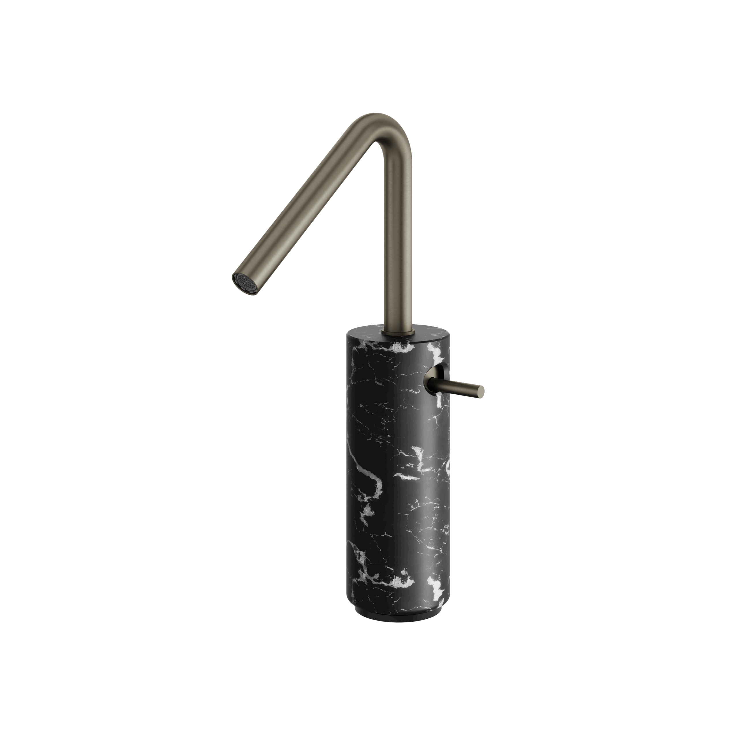 Aquabrass Marmo Tall Single Hole Lavatory Faucet - Marquina by Aquabrass