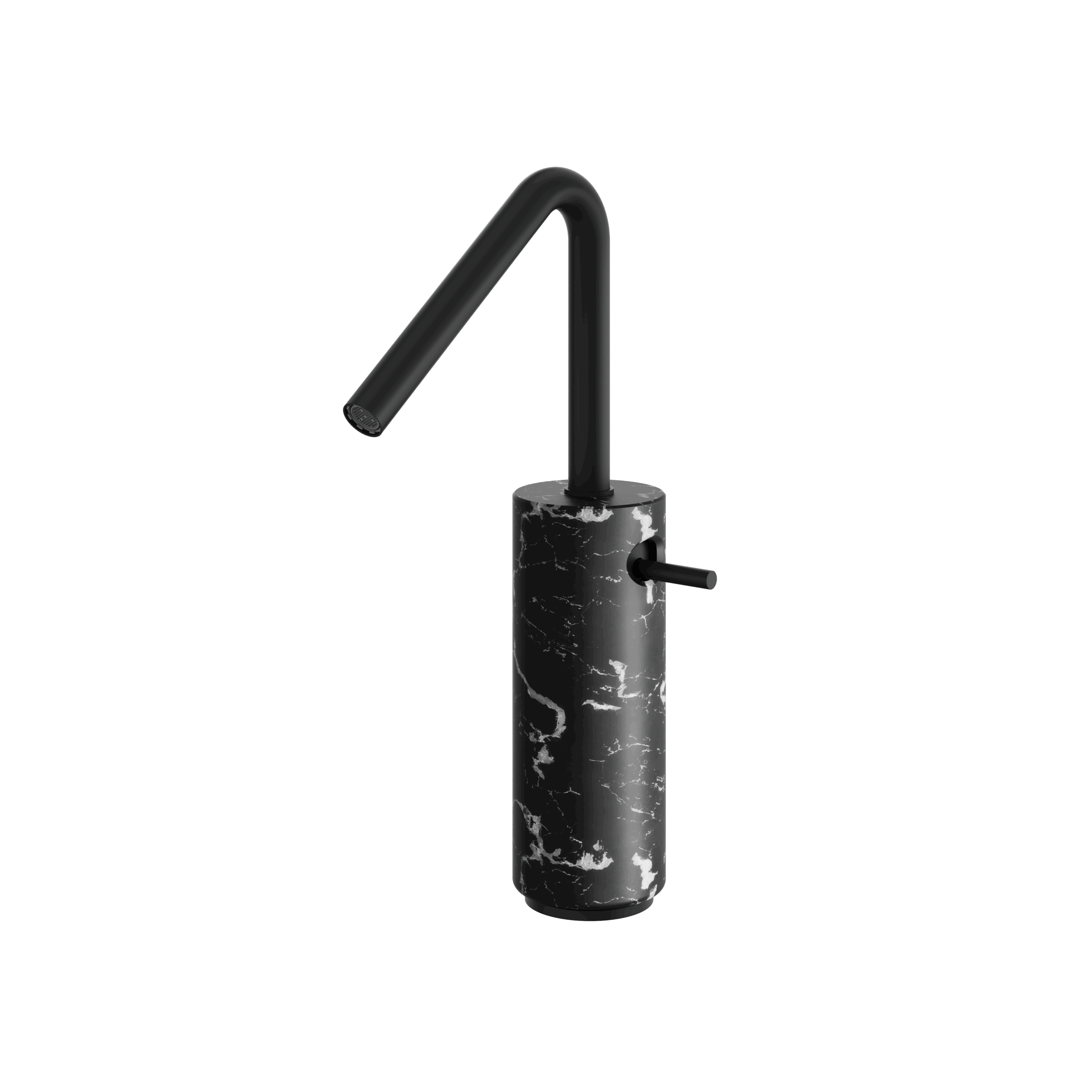 Aquabrass Marmo Tall Single Hole Lavatory Faucet - Marquina by Aquabrass