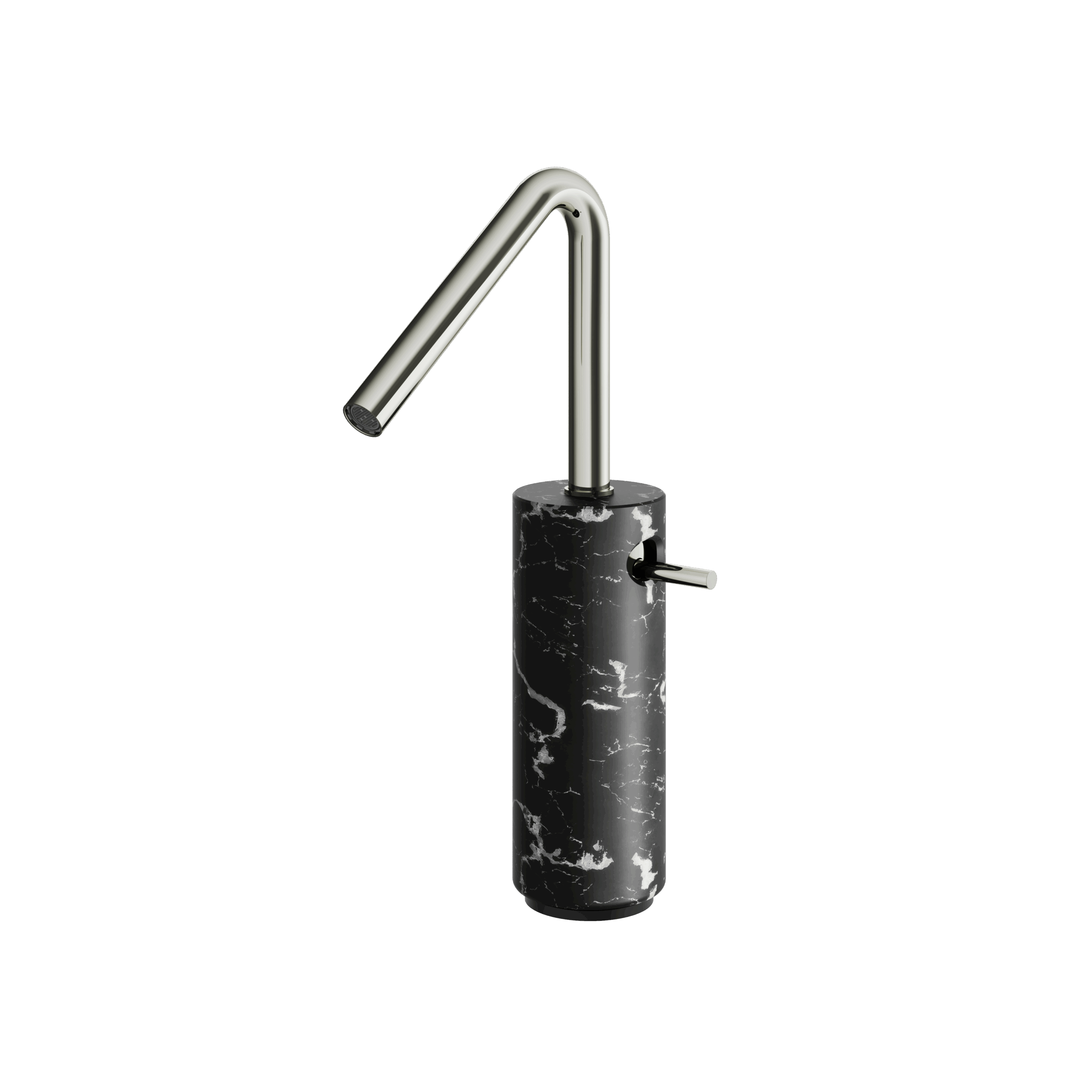 Aquabrass Marmo Tall Single Hole Lavatory Faucet - Marquina by Aquabrass