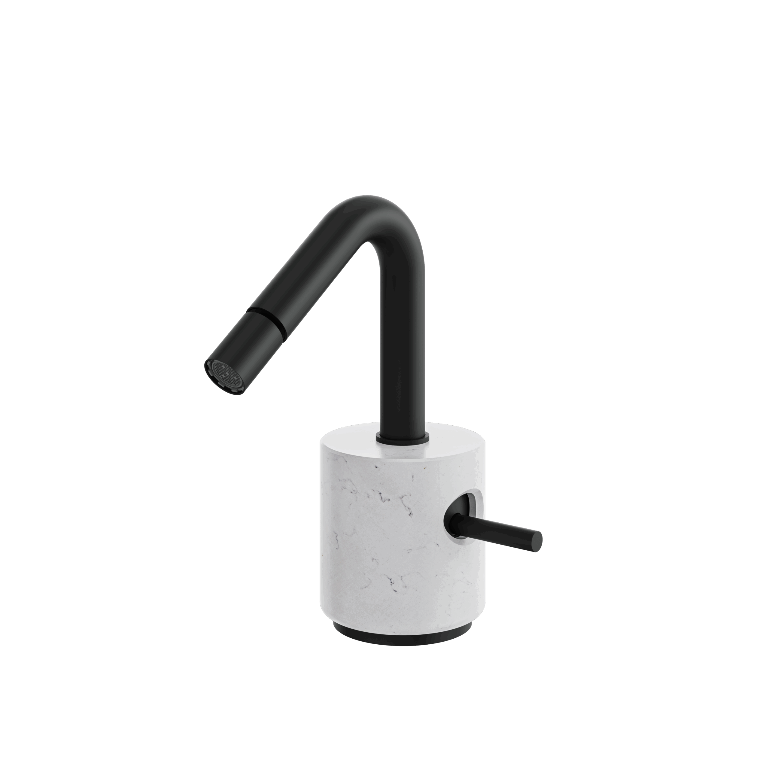 Aquabrass Marmo Single Hole Bidet Faucet - Carrara by Aquabrass
