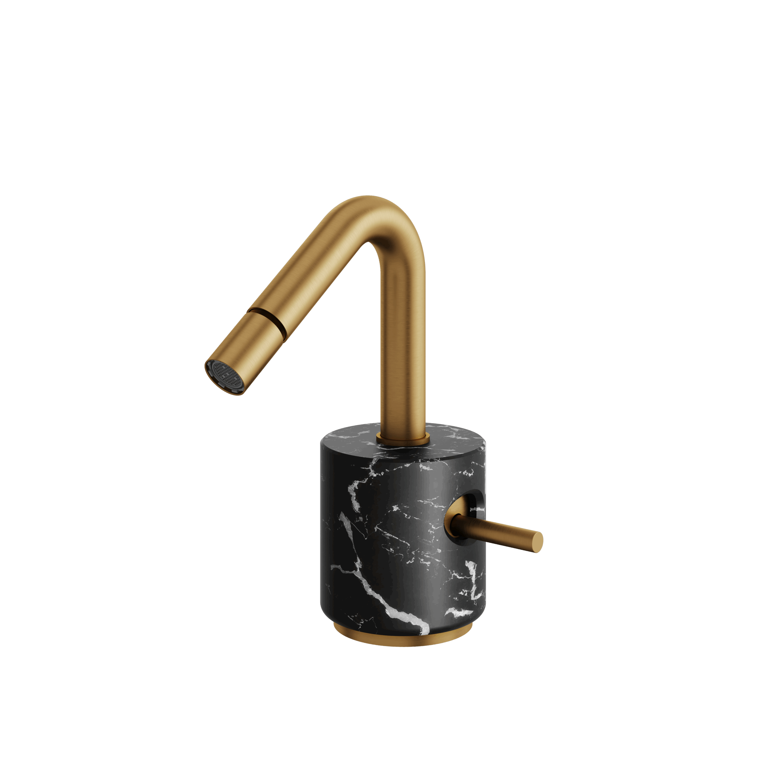 Aquabrass Marmo Single Hole Bidet Faucet - Marquina by Aquabrass