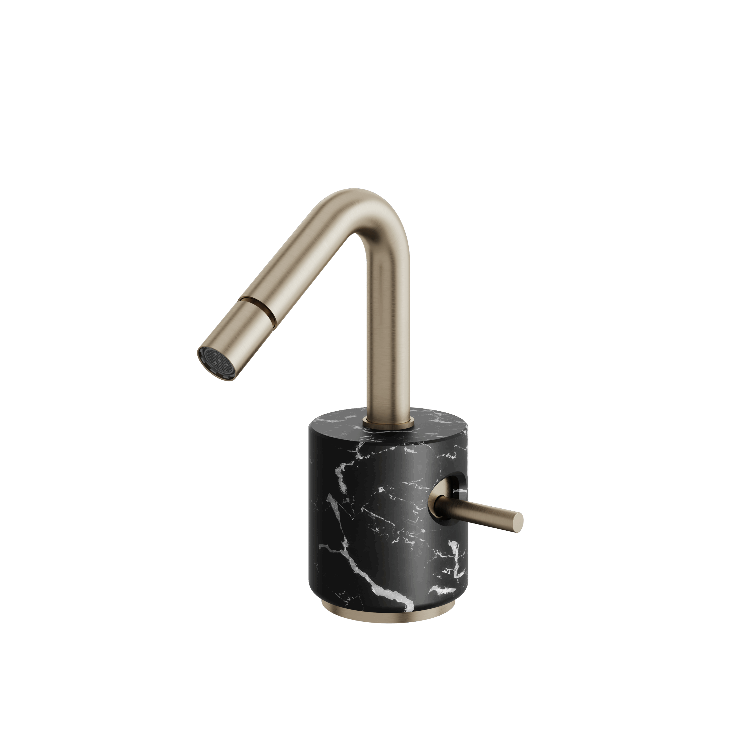 Aquabrass Marmo Single Hole Bidet Faucet - Marquina by Aquabrass