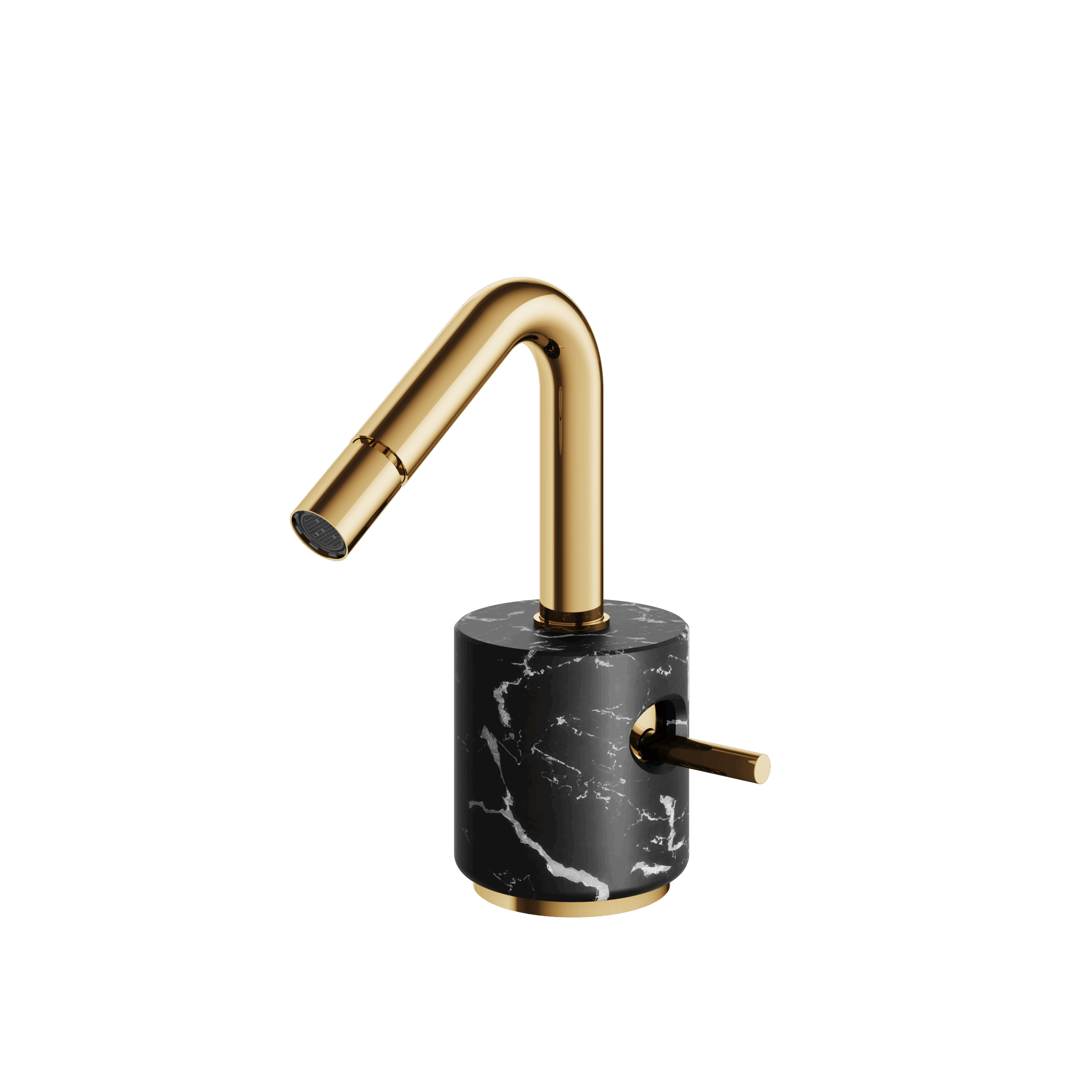 Aquabrass Marmo Single Hole Bidet Faucet - Marquina by Aquabrass