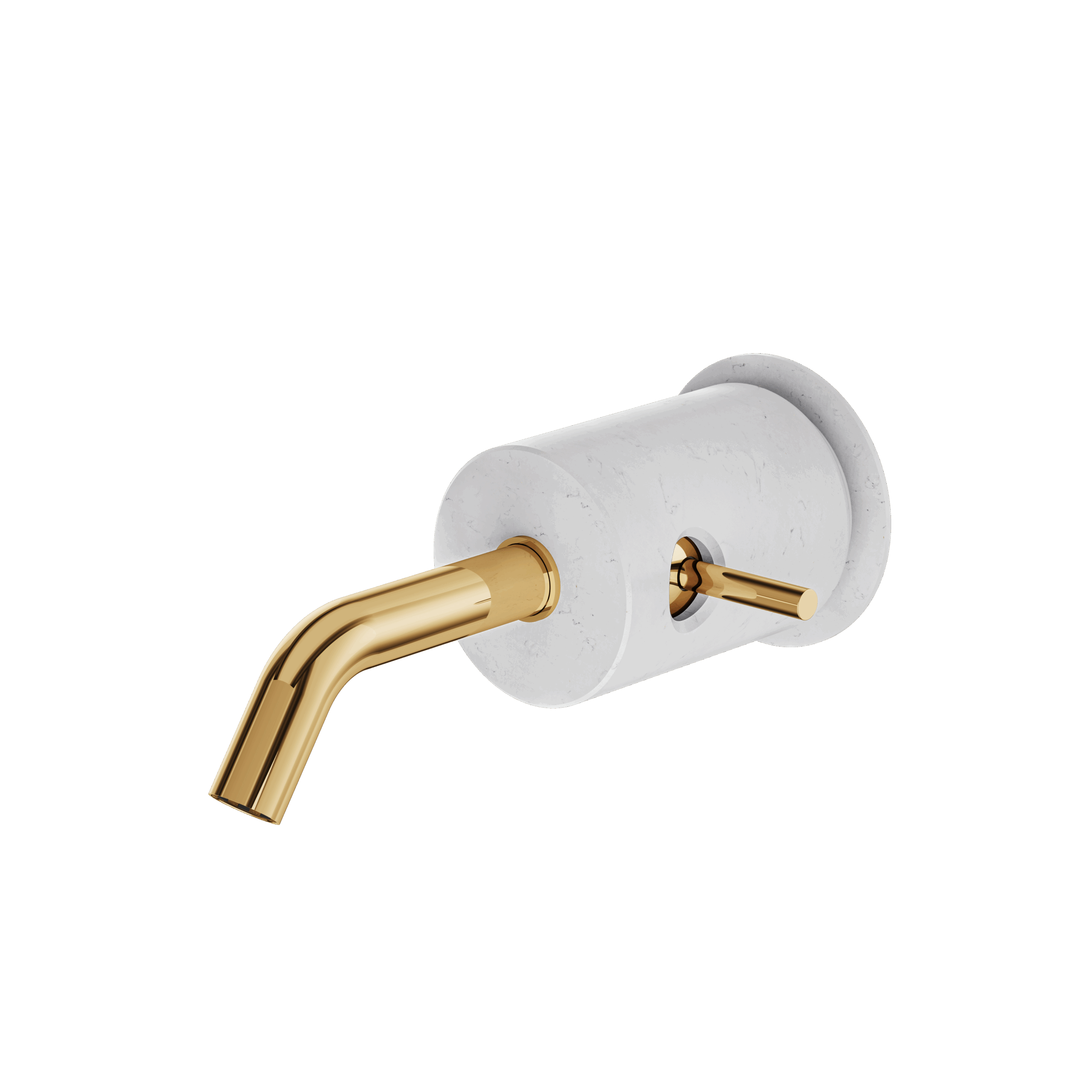 Aquabrass Marmo Wall Lavatory Faucet - Carrara by Aquabrass