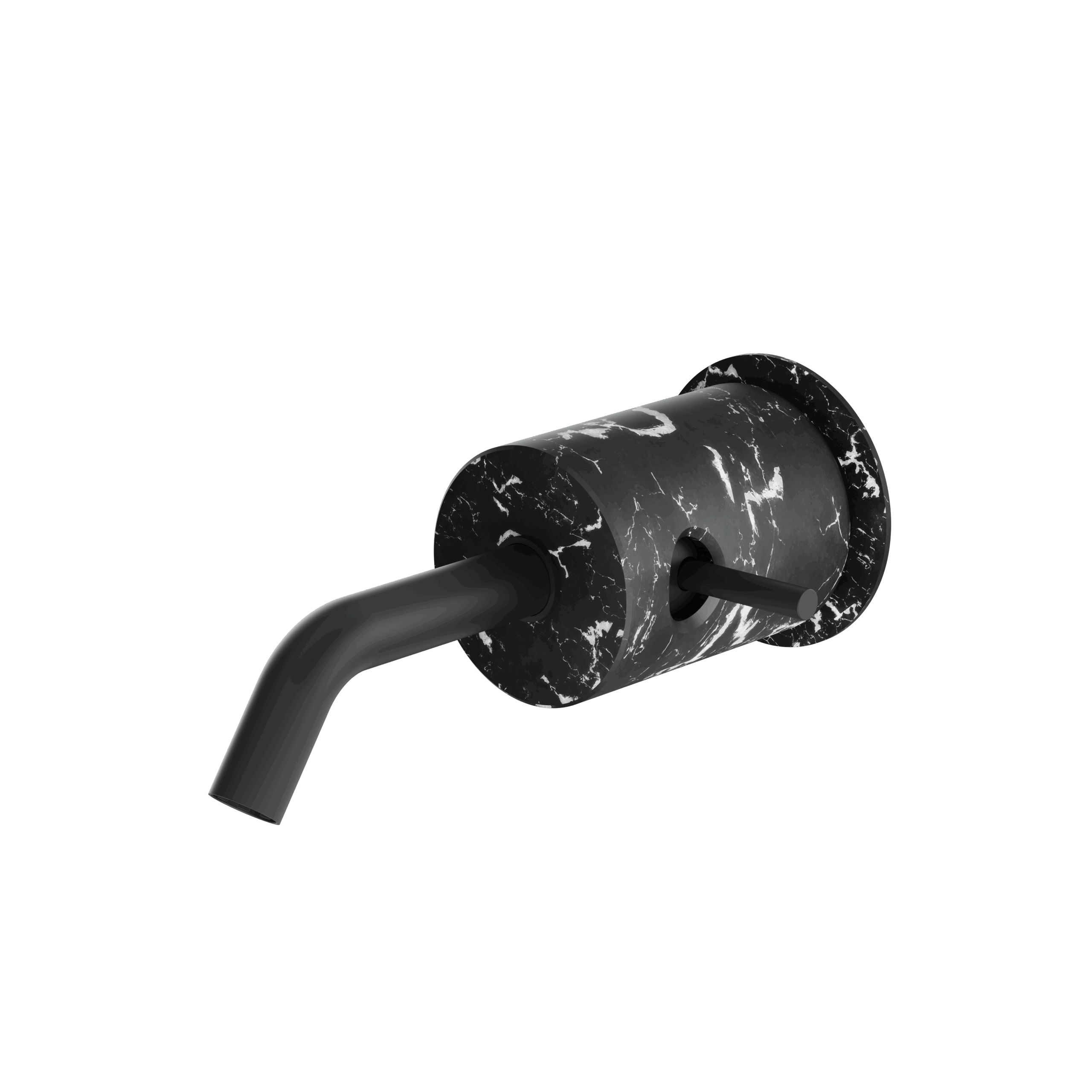 Aquabrass Marmo Wall Lavatory Faucet - Marquina by Aquabrass