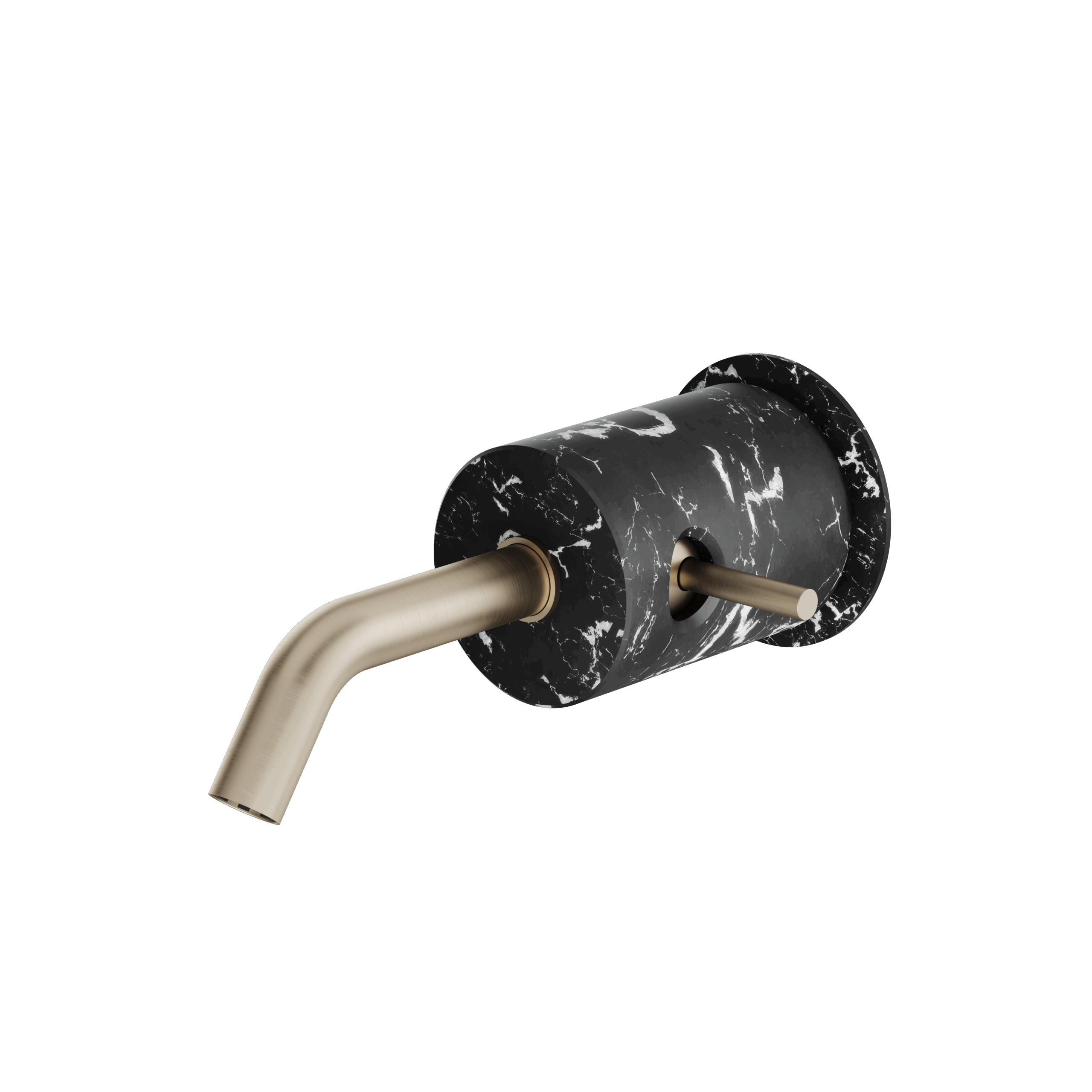 Aquabrass Marmo Wall Lavatory Faucet - Marquina by Aquabrass