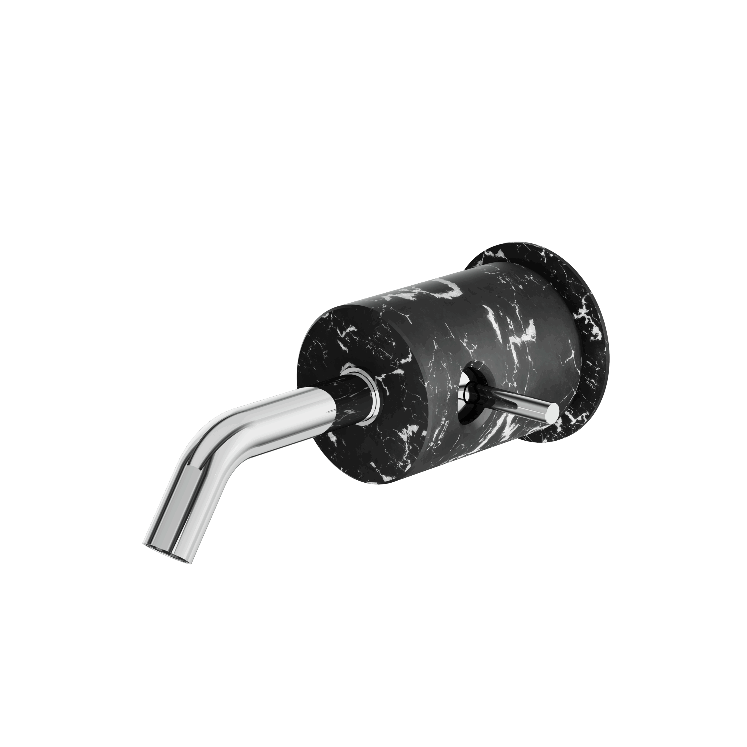black marquina polished chrome bathroom faucet