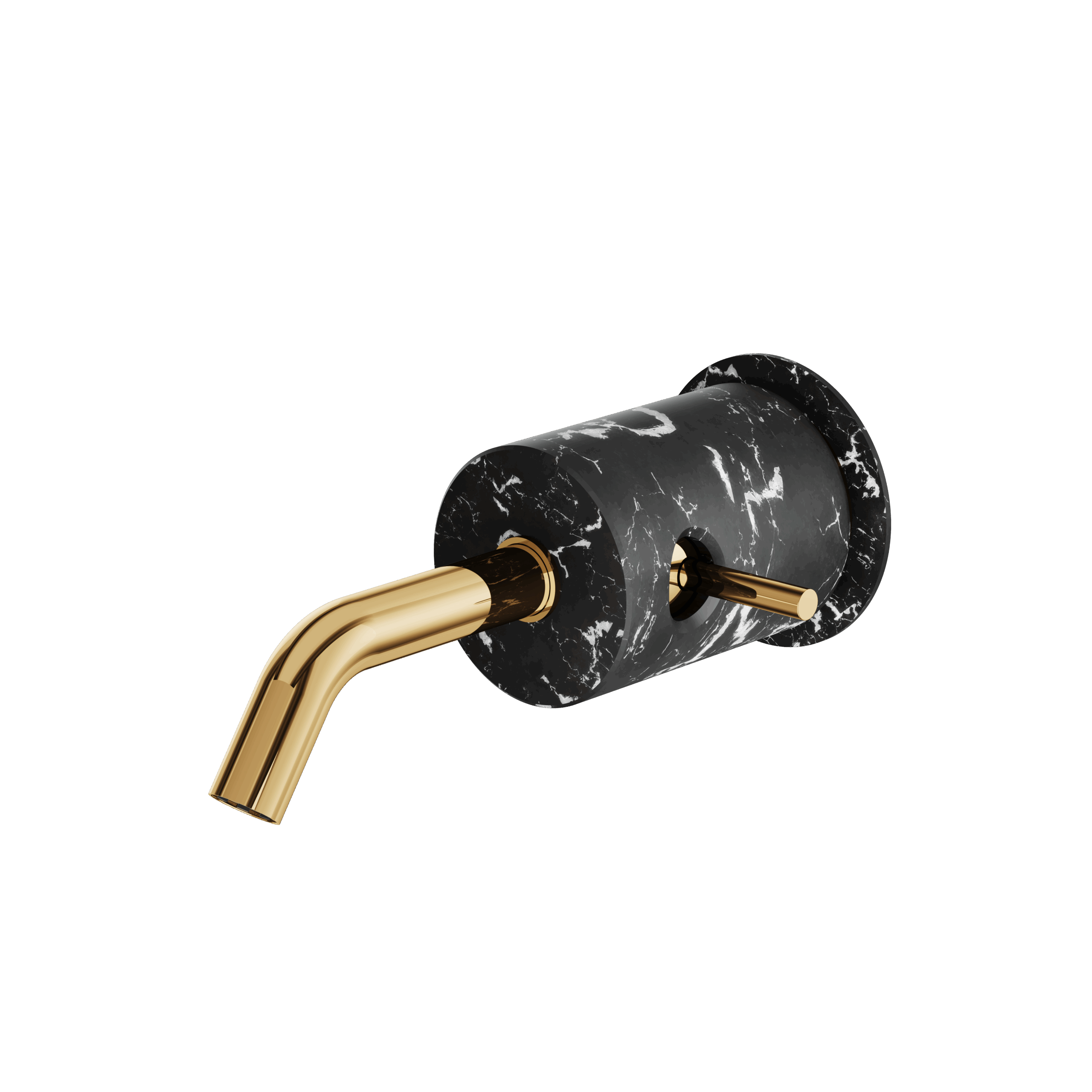 Aquabrass Marmo Wall Lavatory Faucet - Marquina by Aquabrass