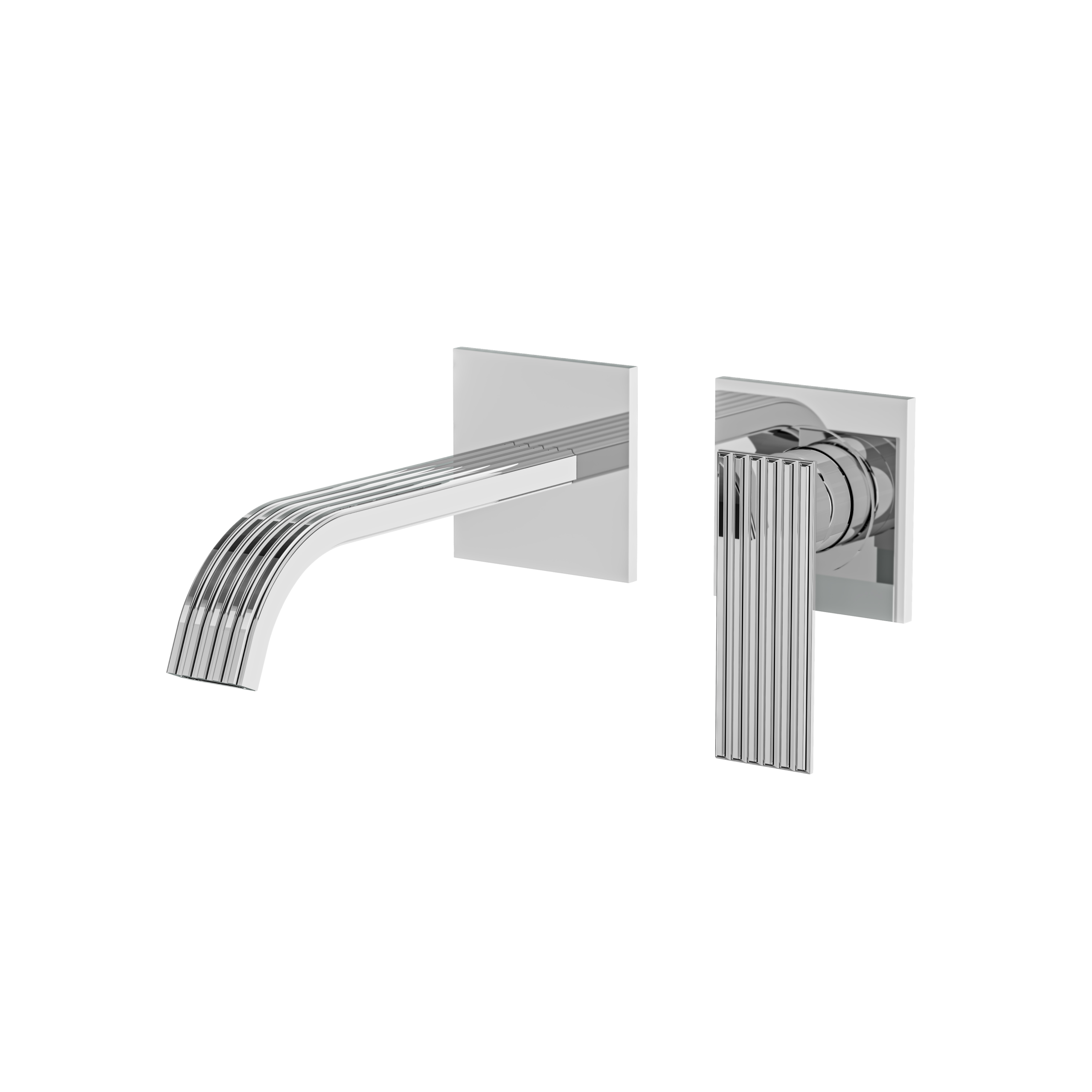 polished chrome bathroom faucet