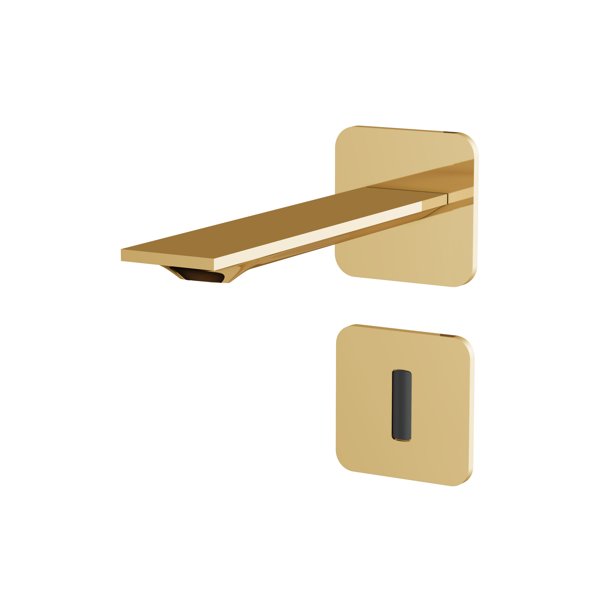 Aquabrass Alpha Touchless Wall Lavatory Faucet Trim by Aquabrass
