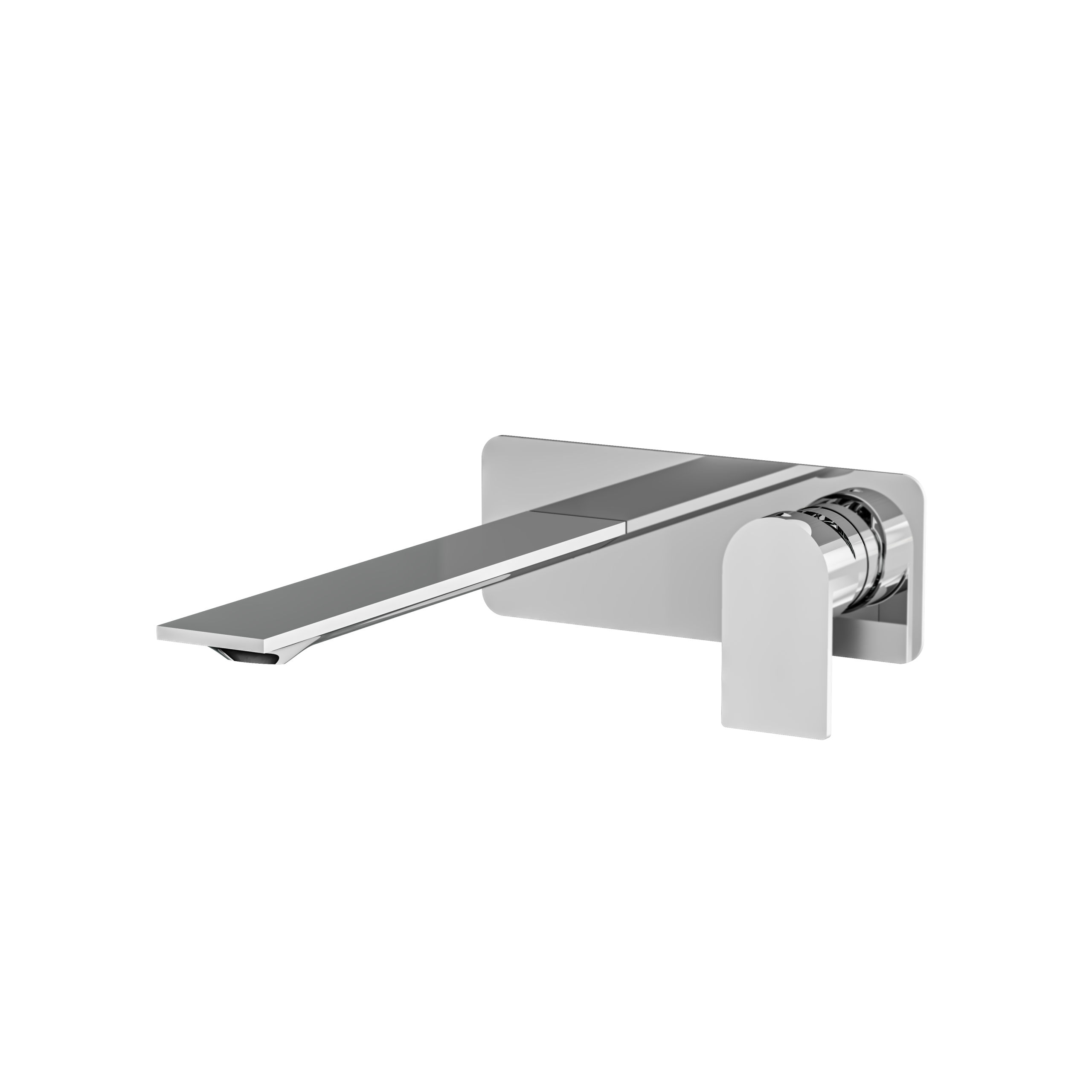 polished chrome bathroom faucet