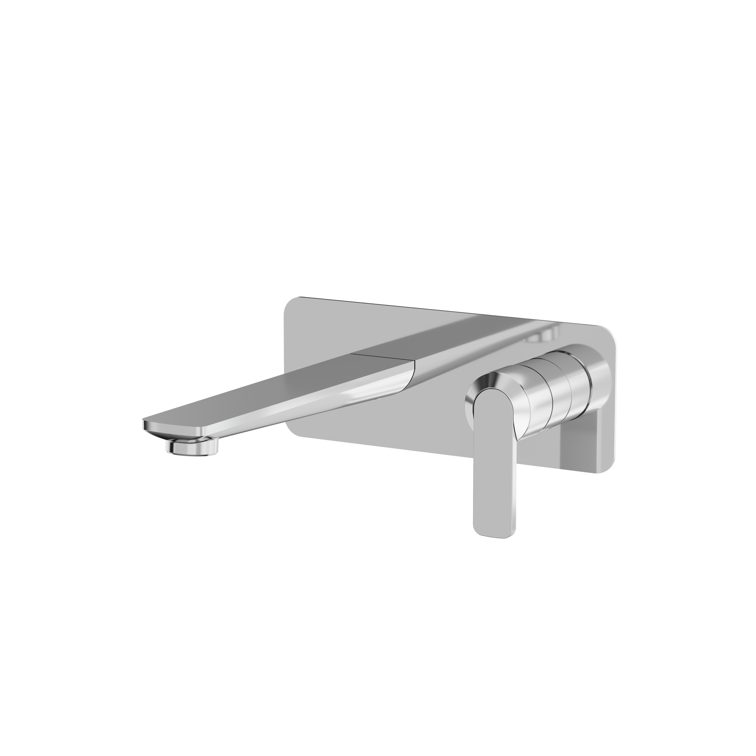 polished chrome bathroom faucet