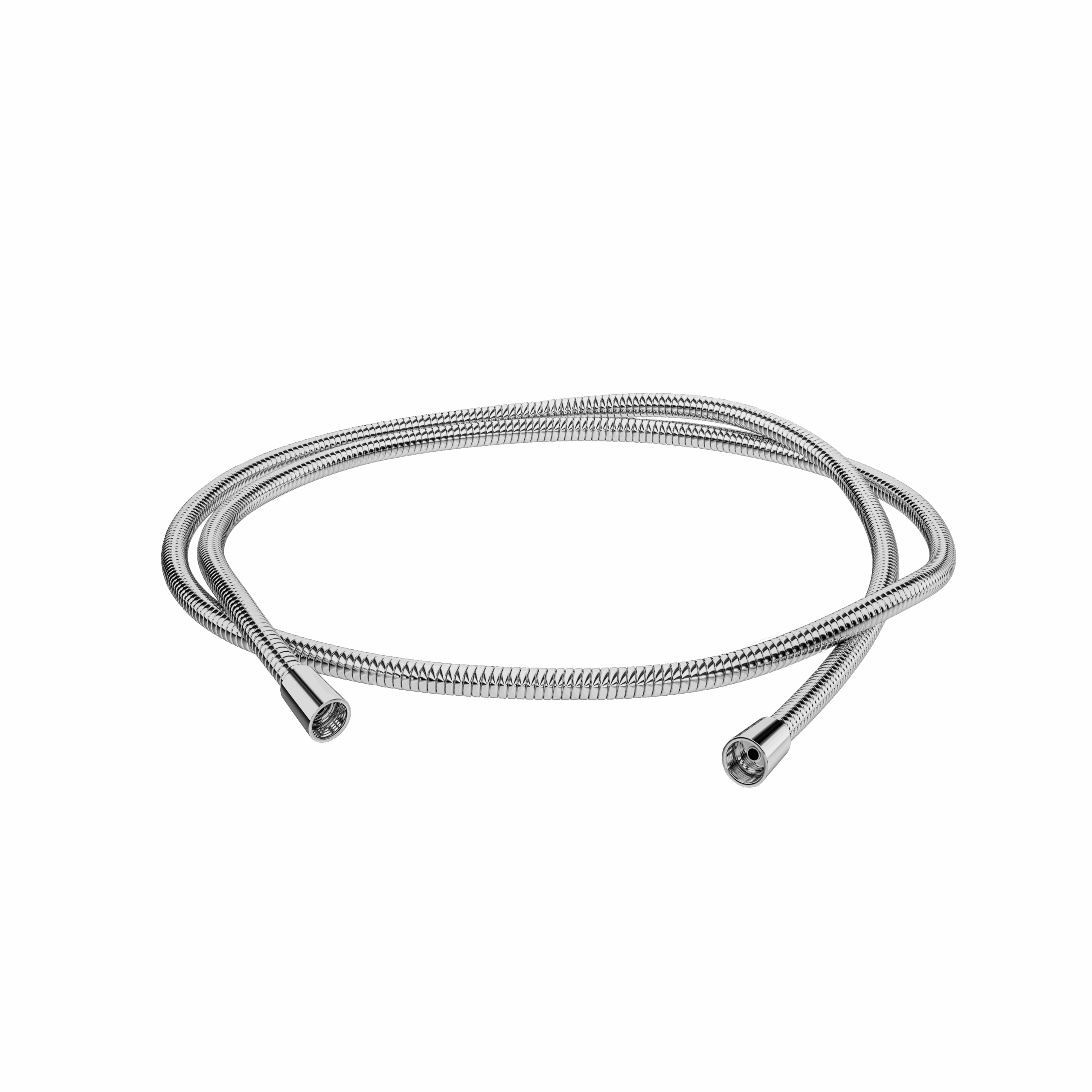 polished chrome shower hose