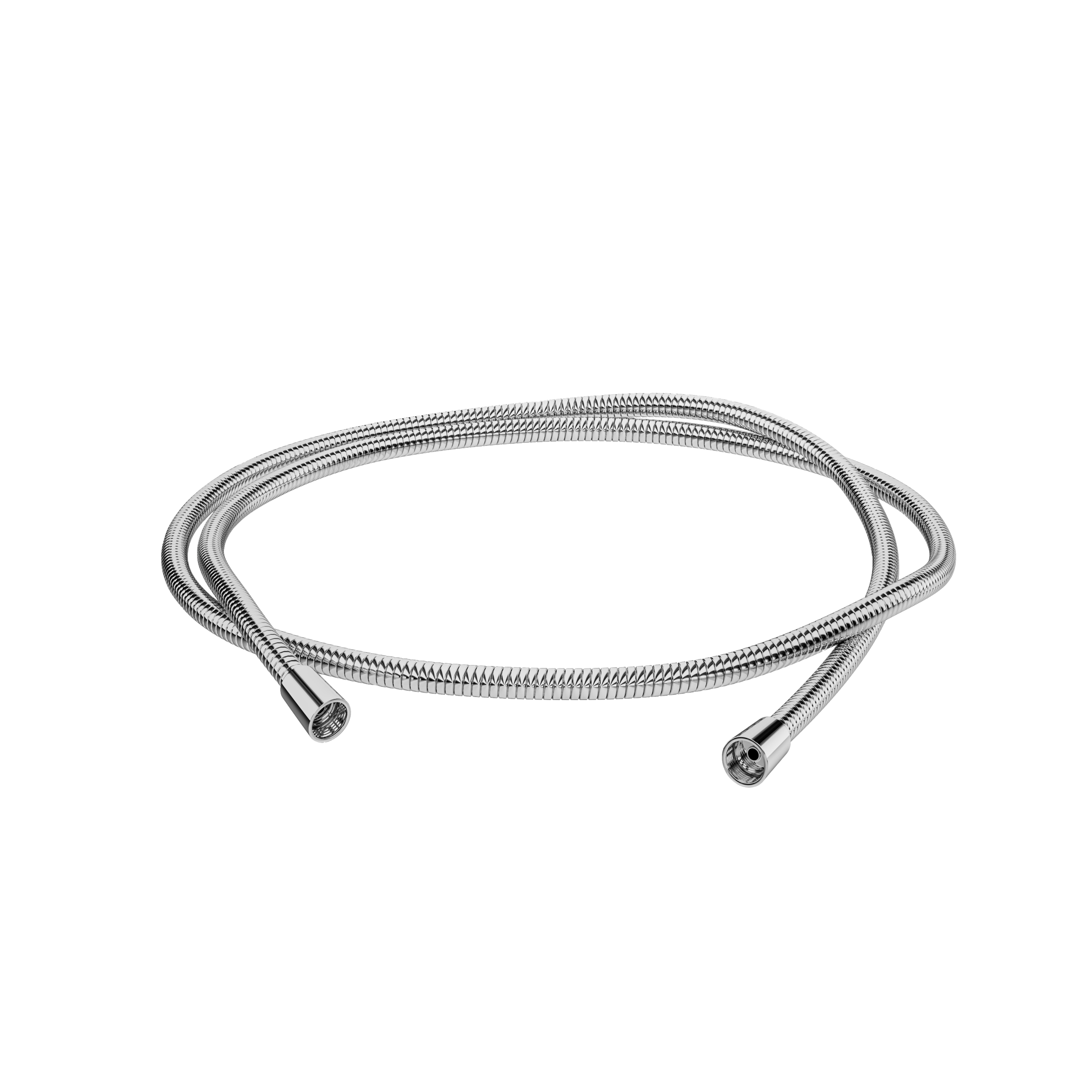 polished chrome shower hose