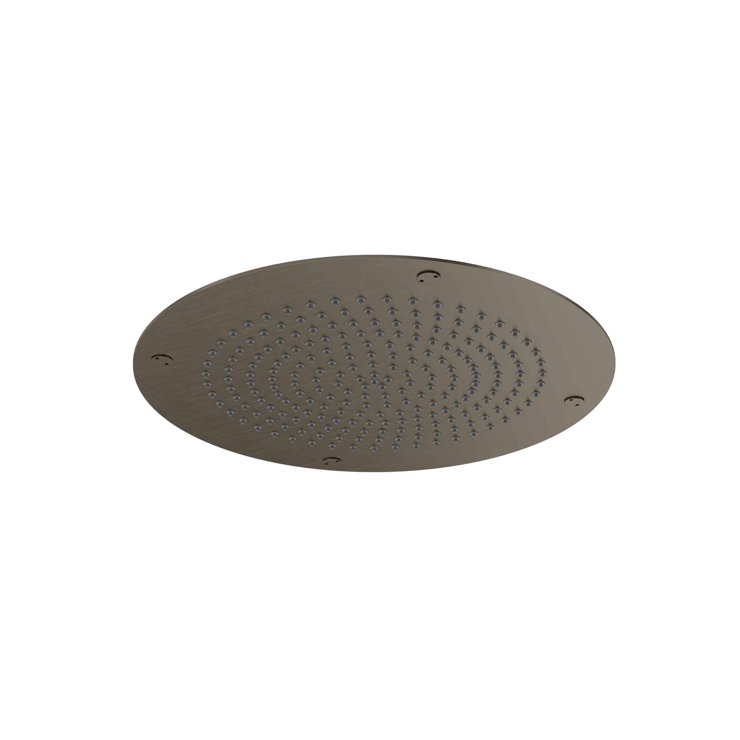 brushed black chrome shower head