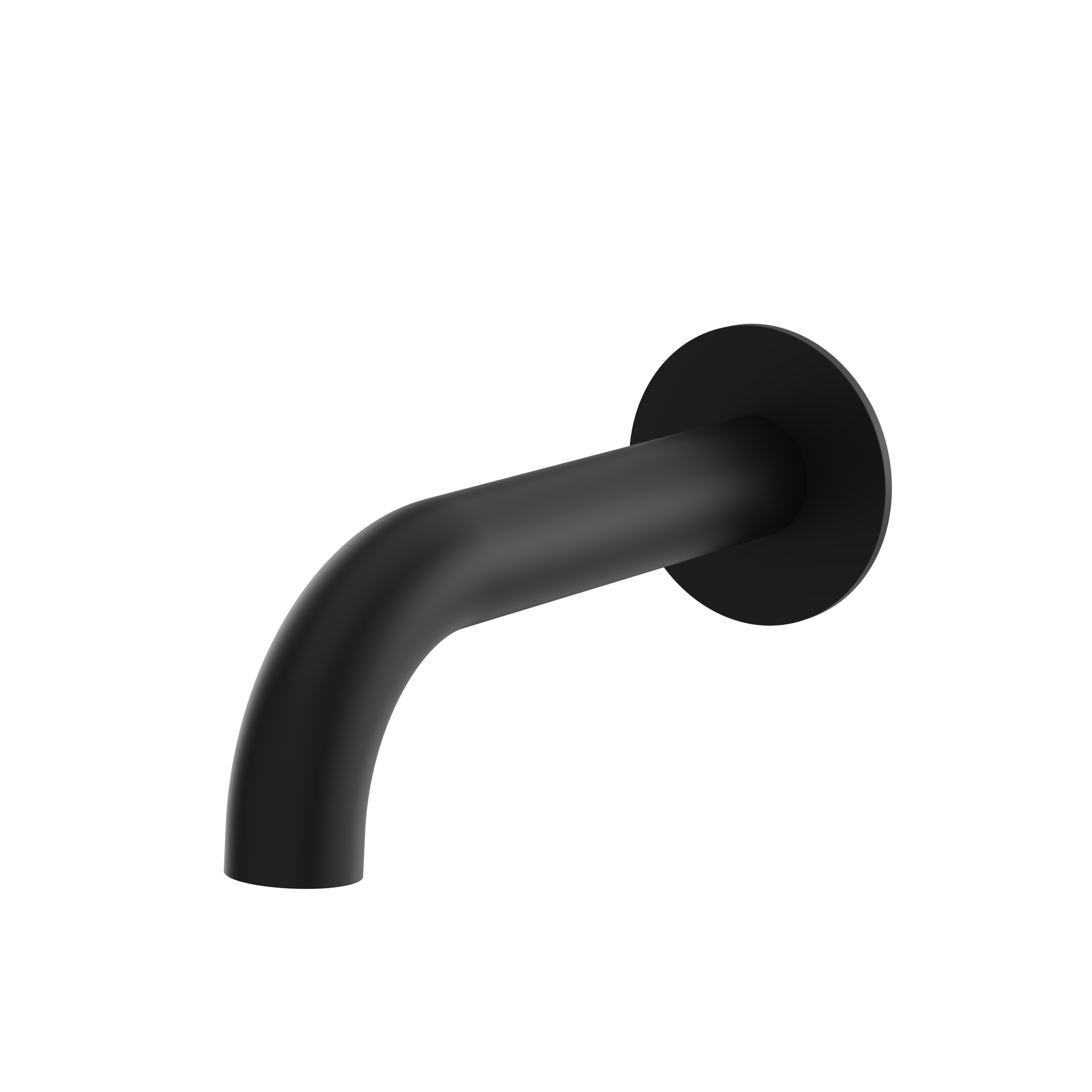 Aquabrass 7" Round Slip-Fit Tub Spout No Diverter by Aquabrass