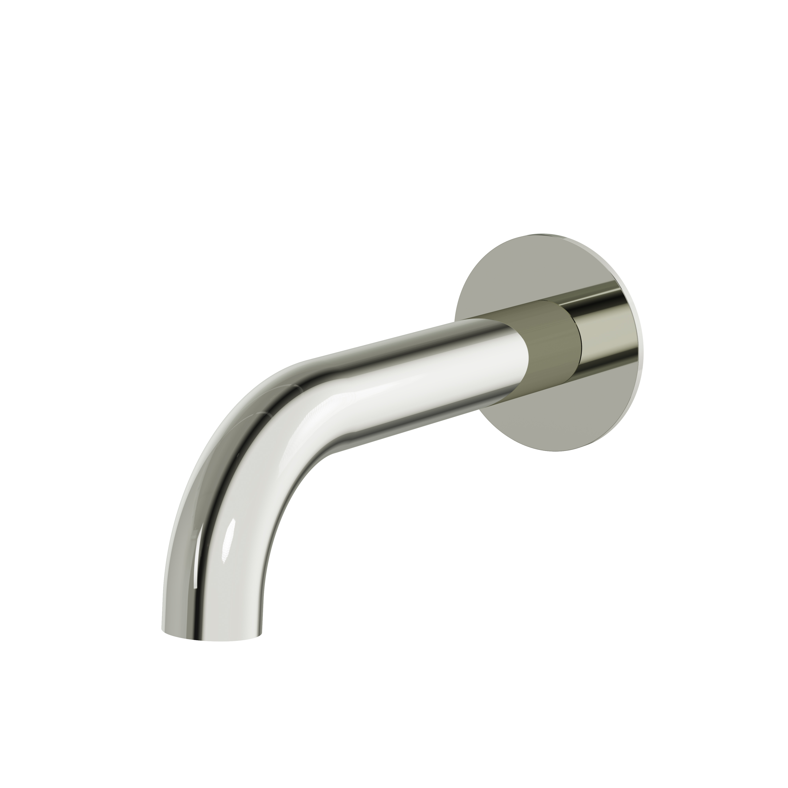 Aquabrass 7" Round Slip-Fit Tub Spout No Diverter by Aquabrass