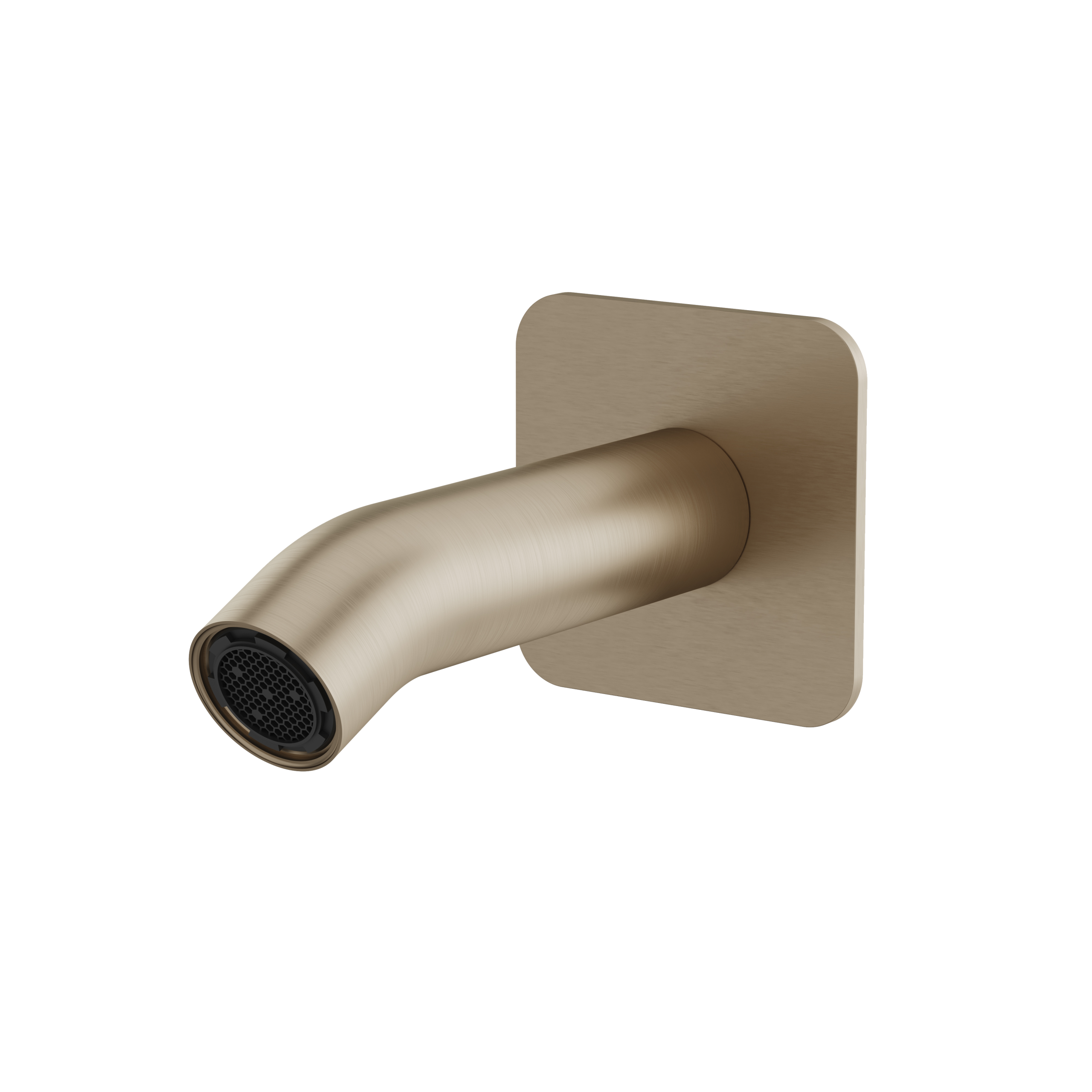 Aquabrass 4 3/4" Round Tub Spout No Diverter by Aquabrass