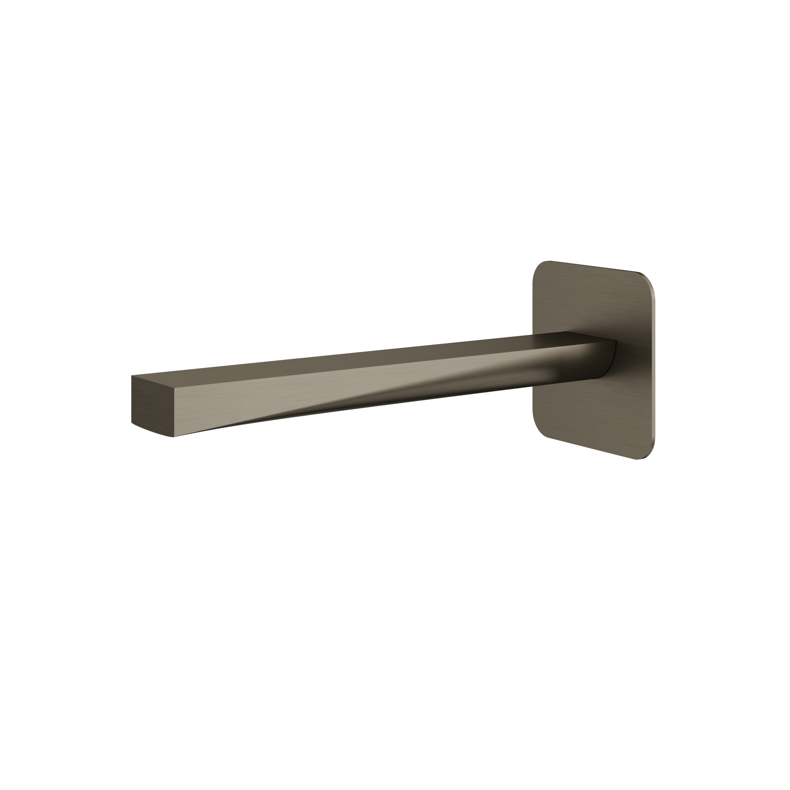 Aquabrass Chicane 9" Square Tub Spout by Aquabrass