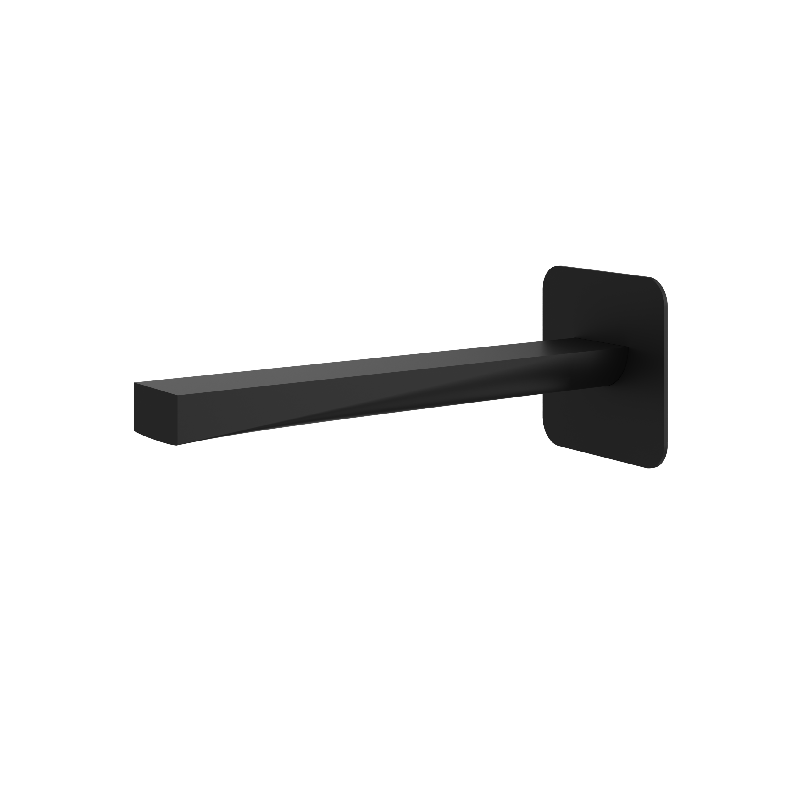 Aquabrass Chicane 9" Square Tub Spout by Aquabrass