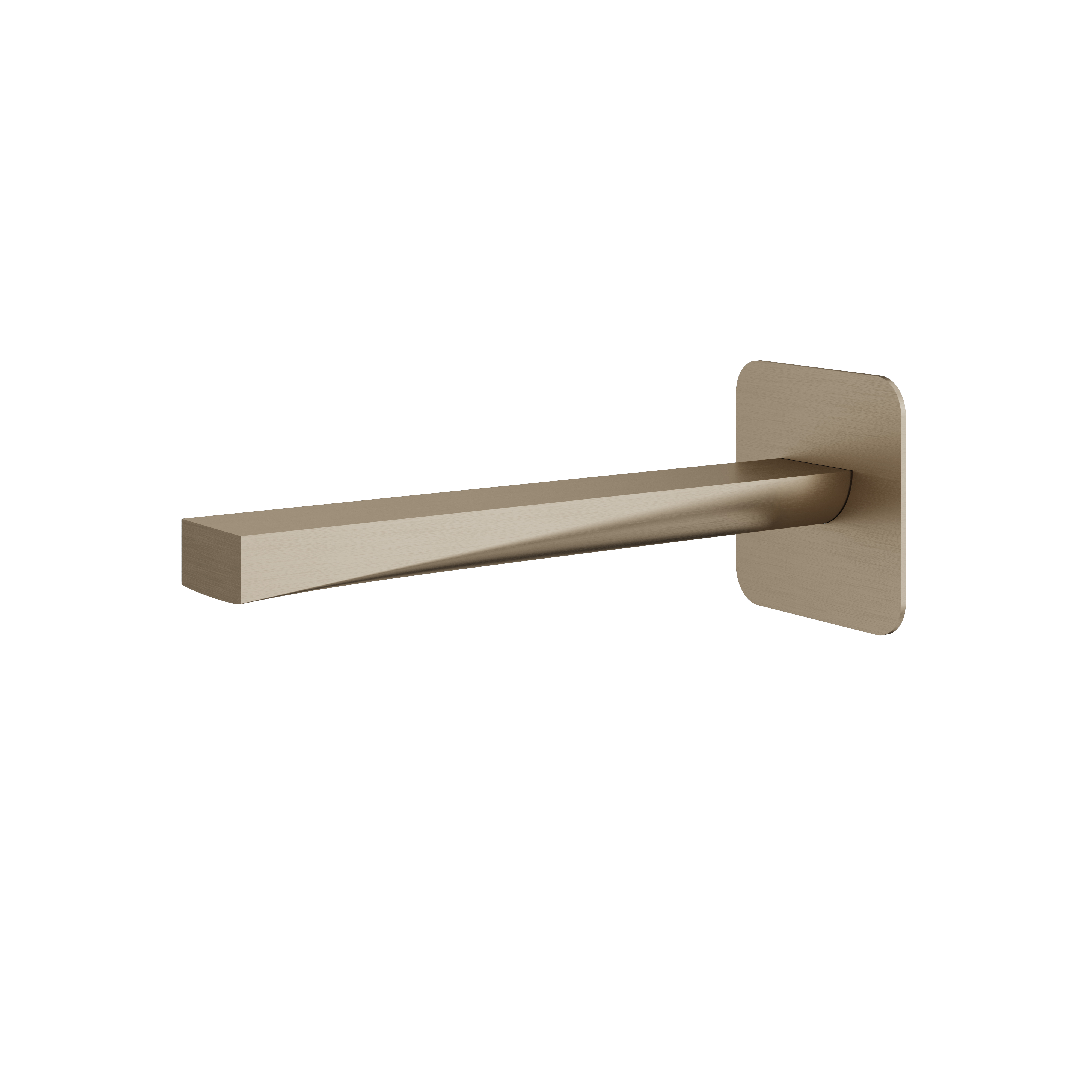 Aquabrass Chicane 9" Square Tub Spout by Aquabrass