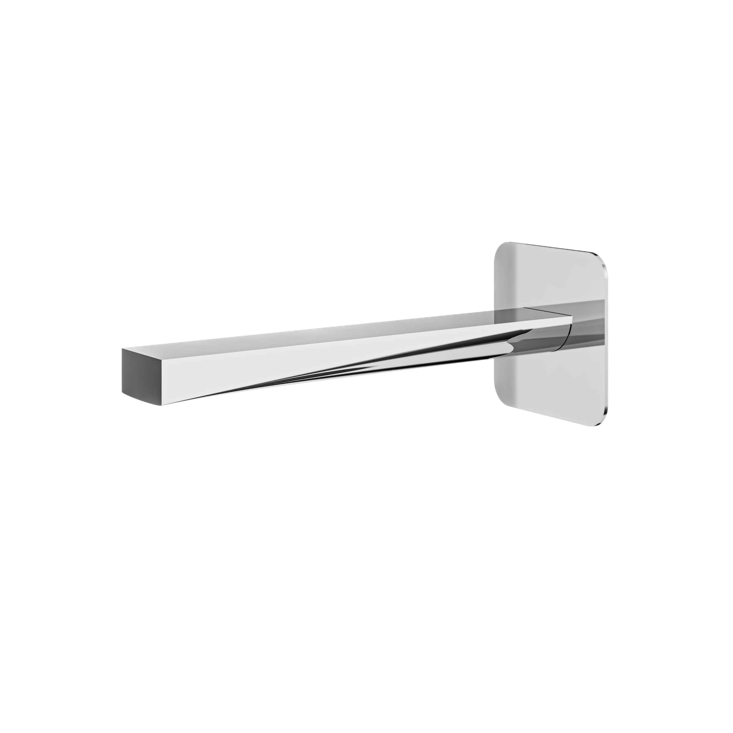 polished chrome tub spout