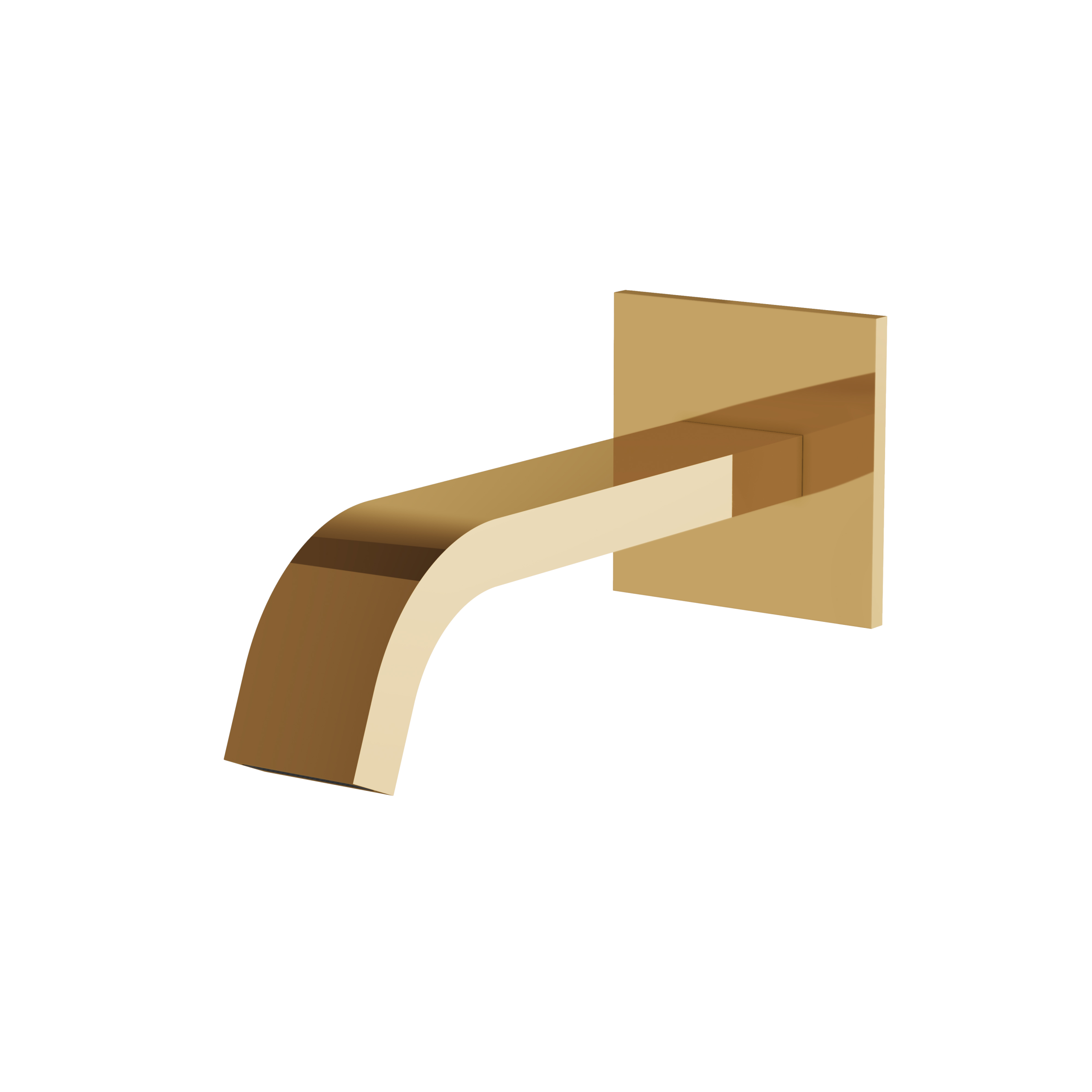 Aquabrass Tosca Wall Tub Spout by Aquabrass