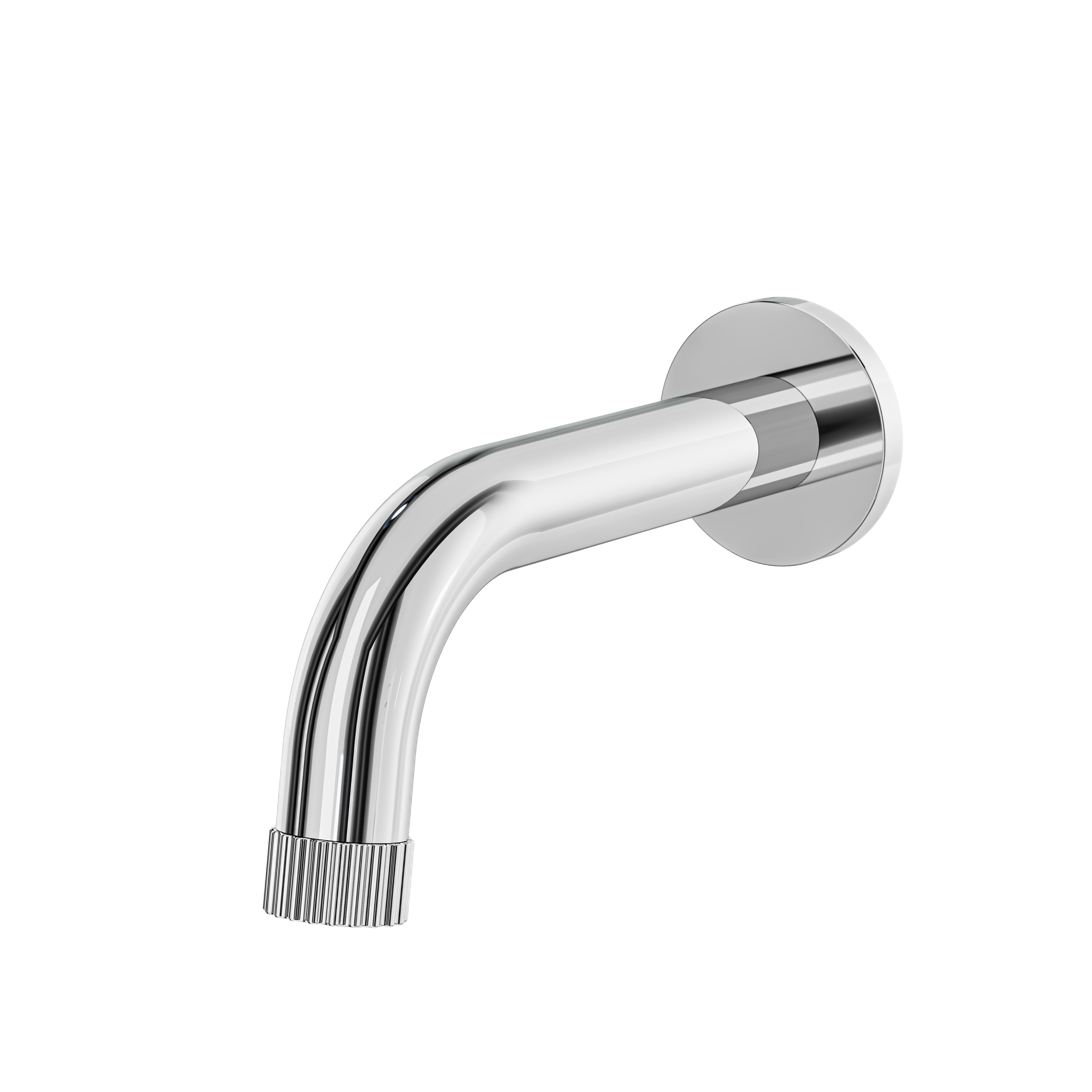 polished chrome tub spout