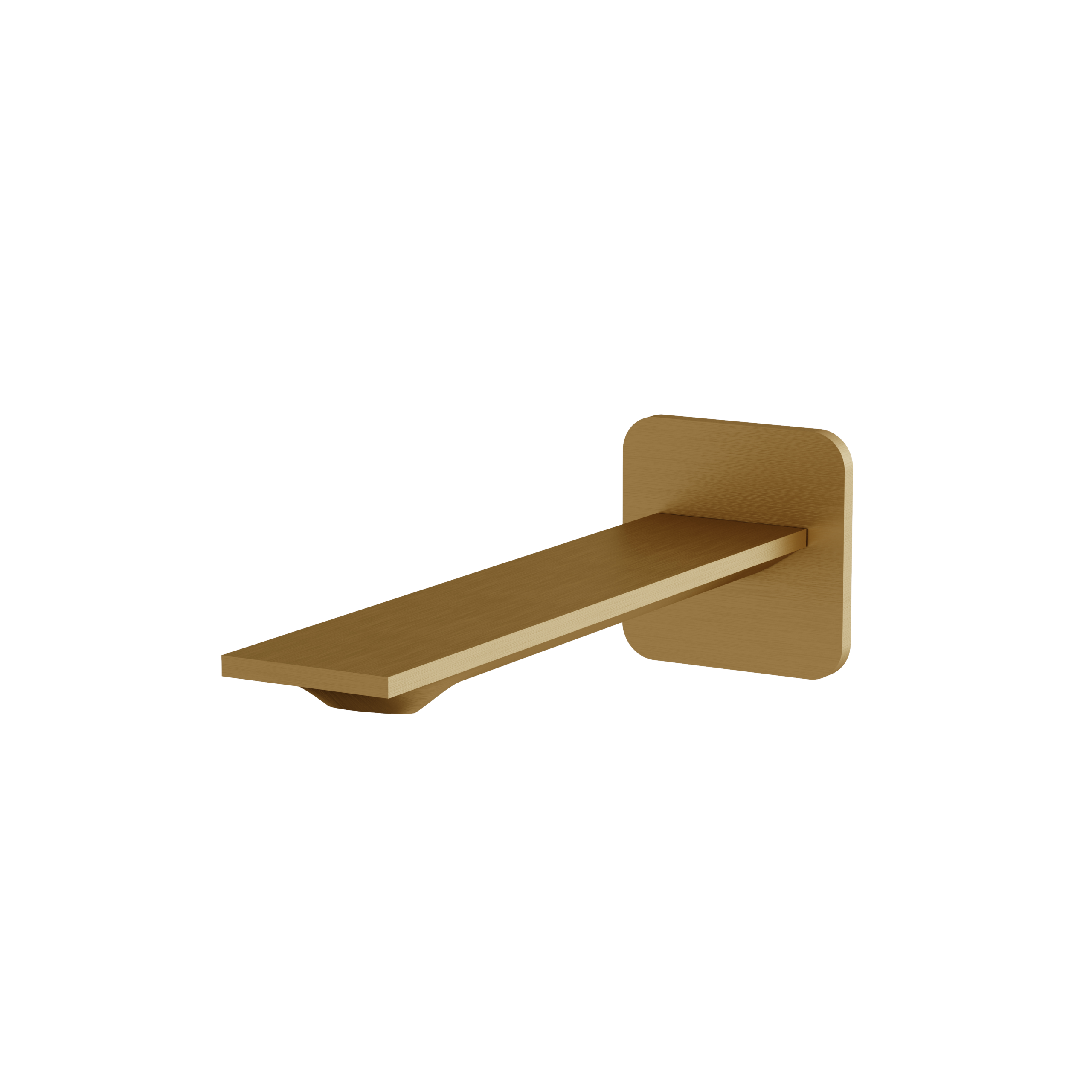 Aquabrass Alpha 8.5" Square Tub Spout by Aquabrass