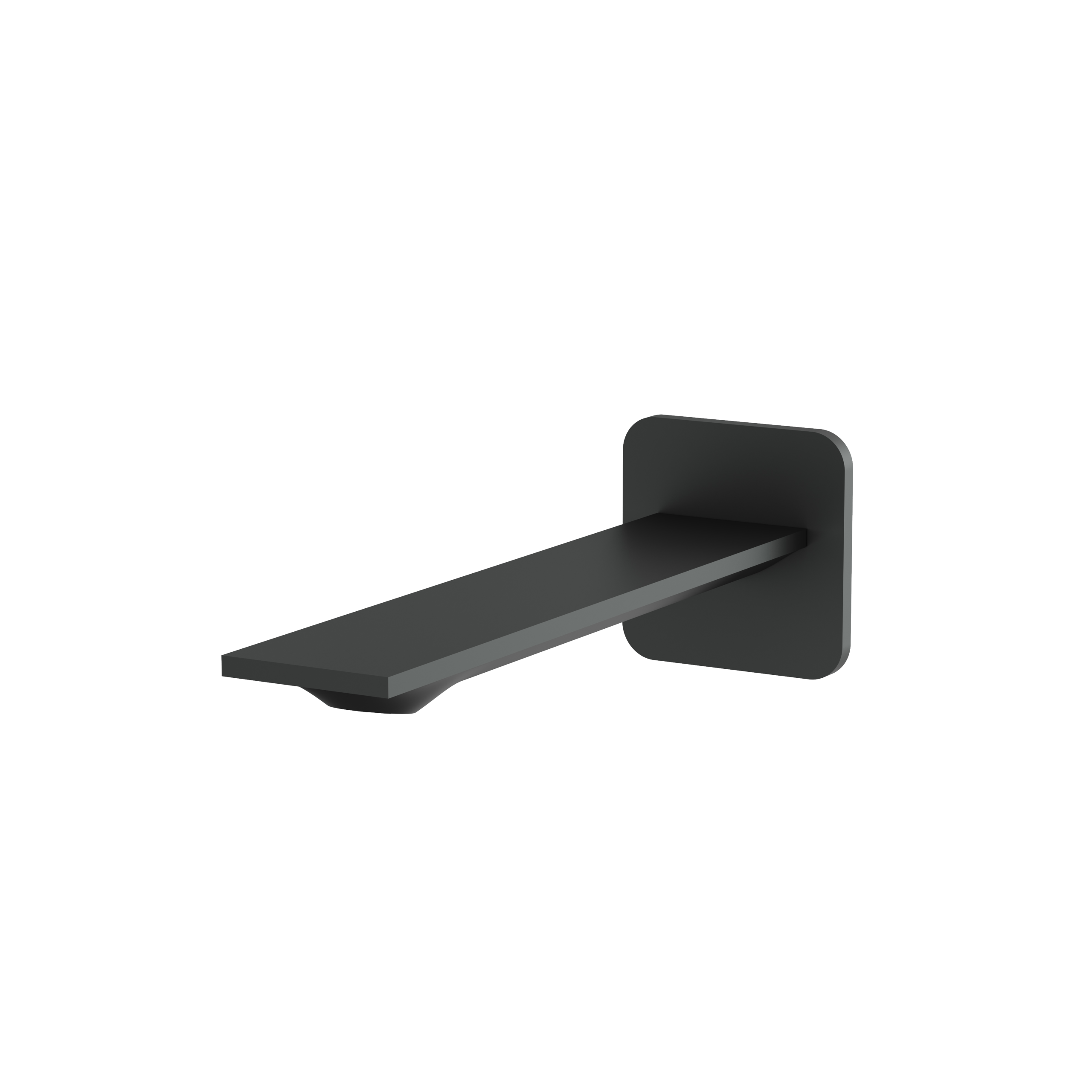 Aquabrass Alpha 8.5" Square Tub Spout by Aquabrass