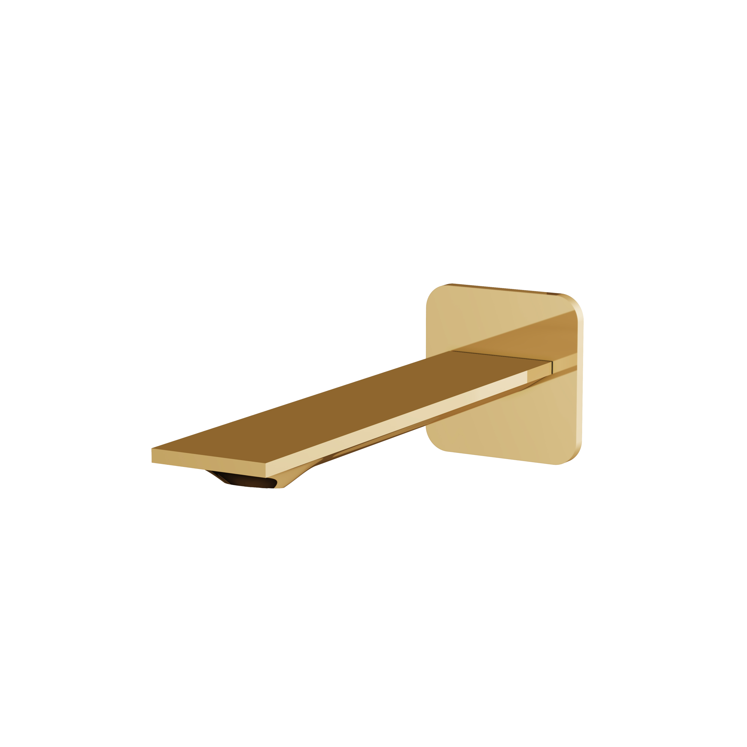 Aquabrass Alpha 8.5" Square Tub Spout by Aquabrass