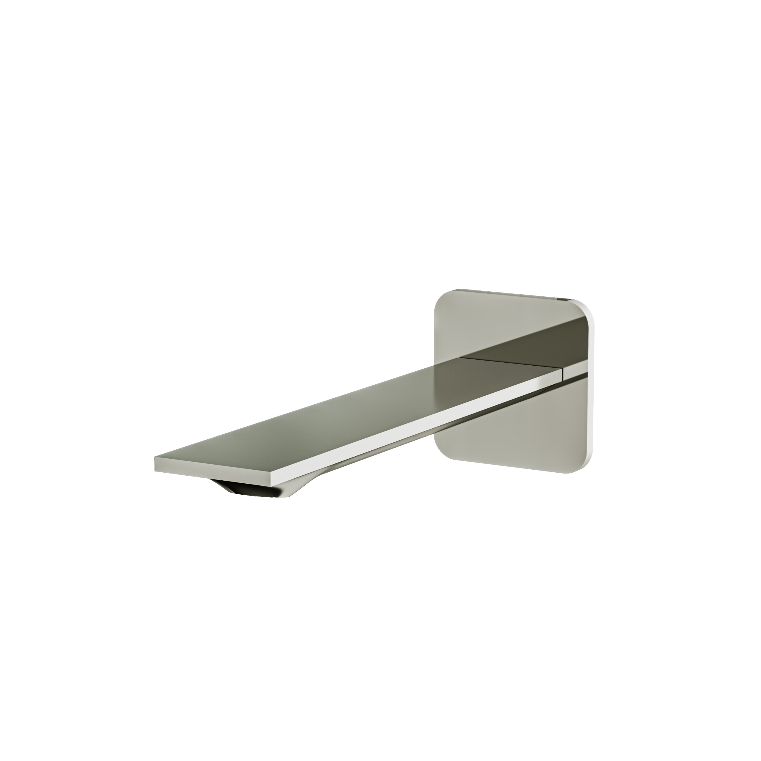 Aquabrass Alpha 8.5" Square Tub Spout by Aquabrass