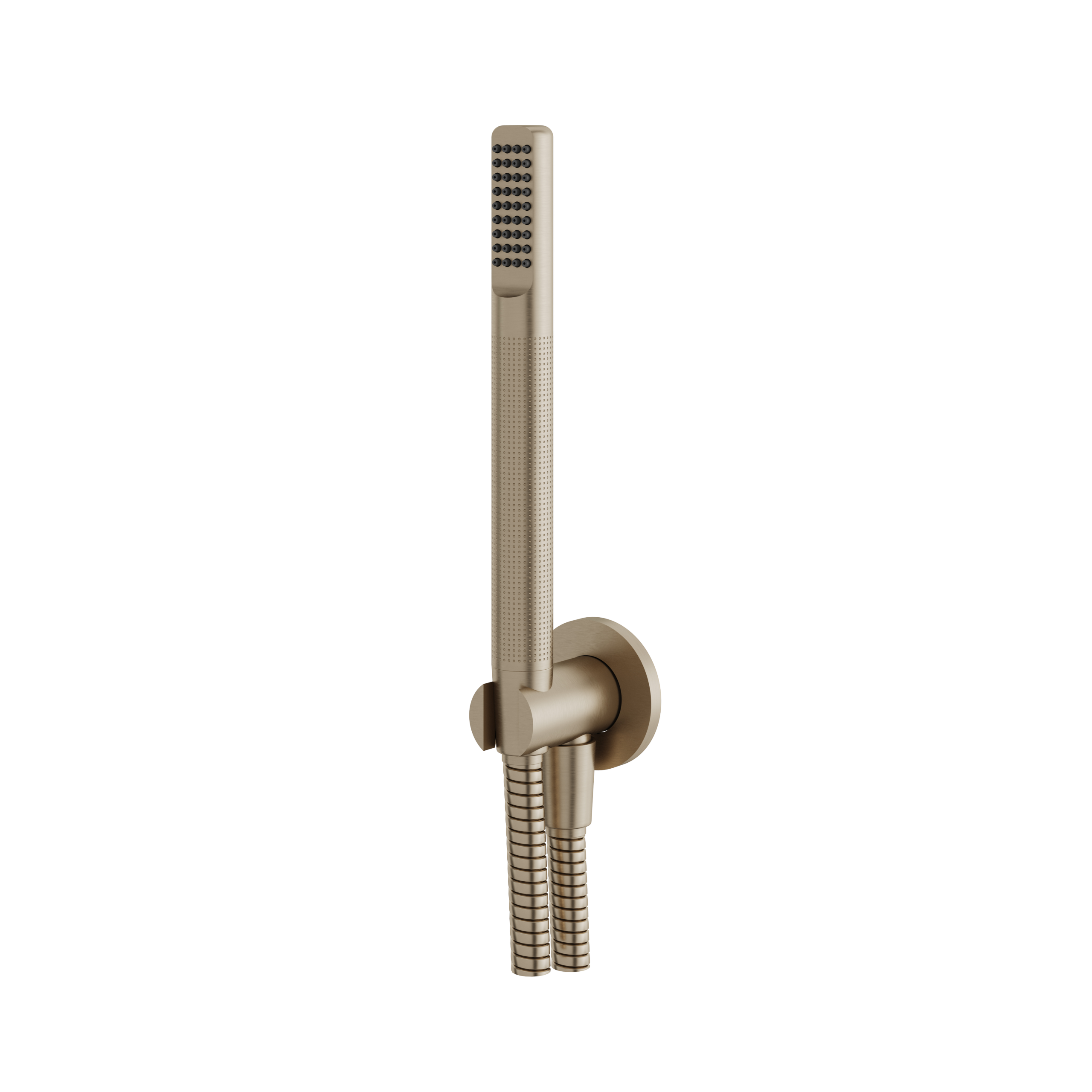 Aquabrass Round Handshower Set with Tubular Shower by Aquabrass