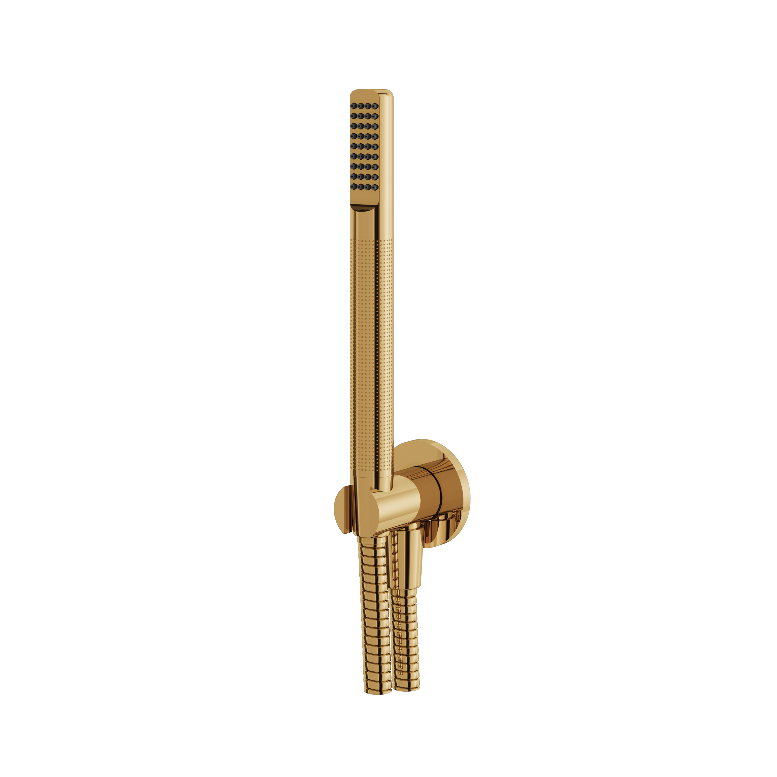 Aquabrass Round Handshower Set with Tubular Shower by Aquabrass
