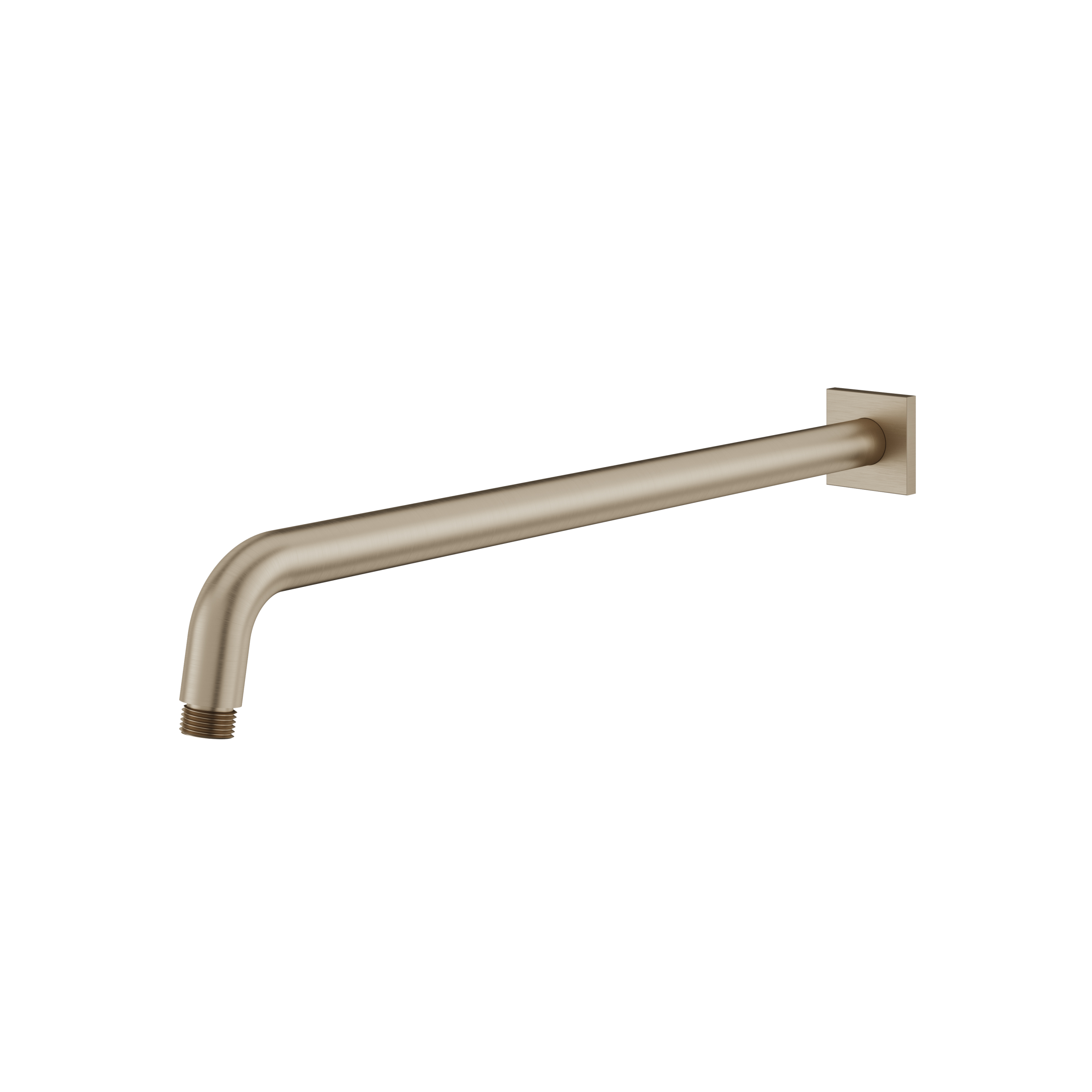 Aquabrass 18" Round Shower Arm and Square Flange by Aquabrass