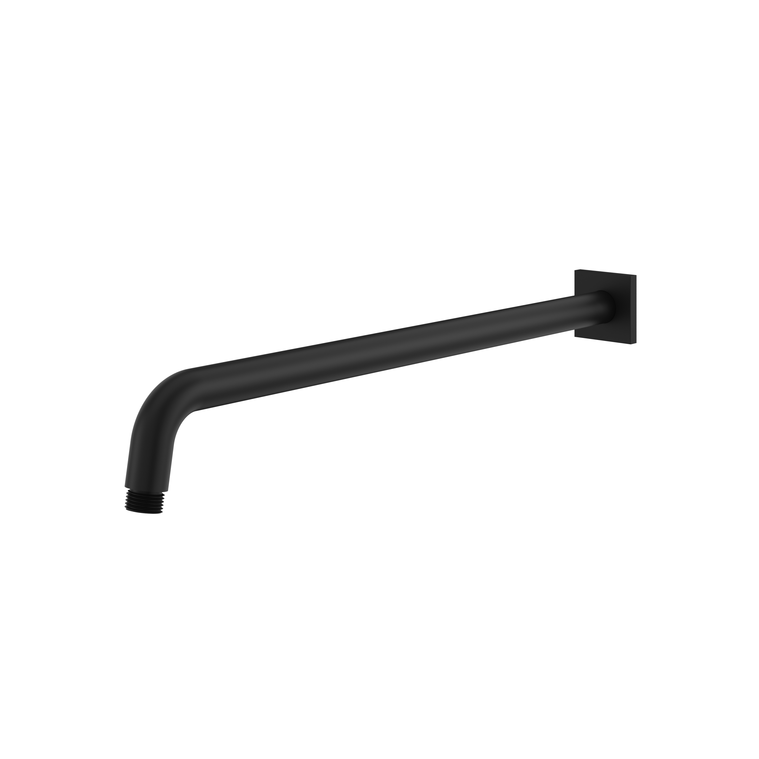 Aquabrass 18" Round Shower Arm and Square Flange by Aquabrass