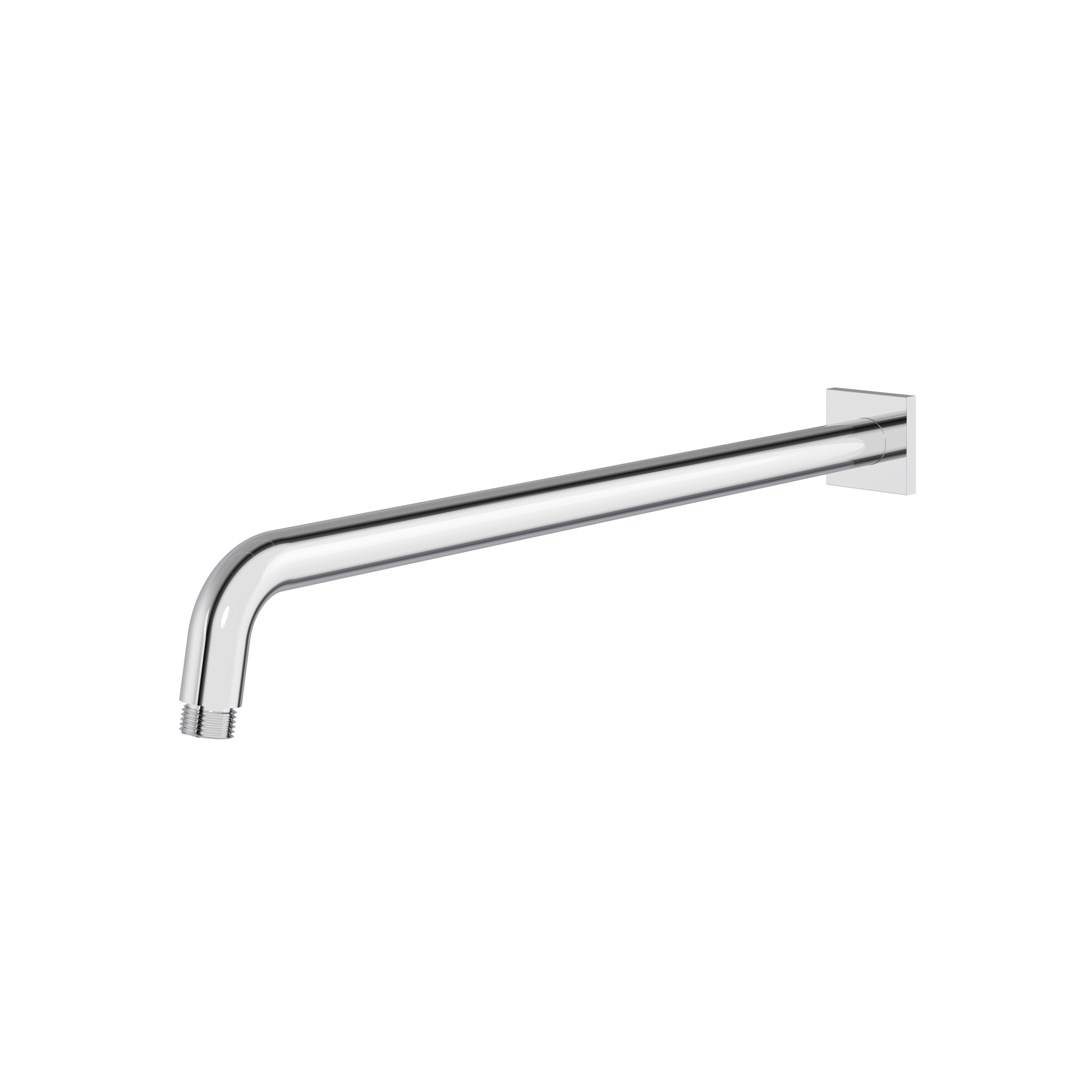 polished chrome shower head